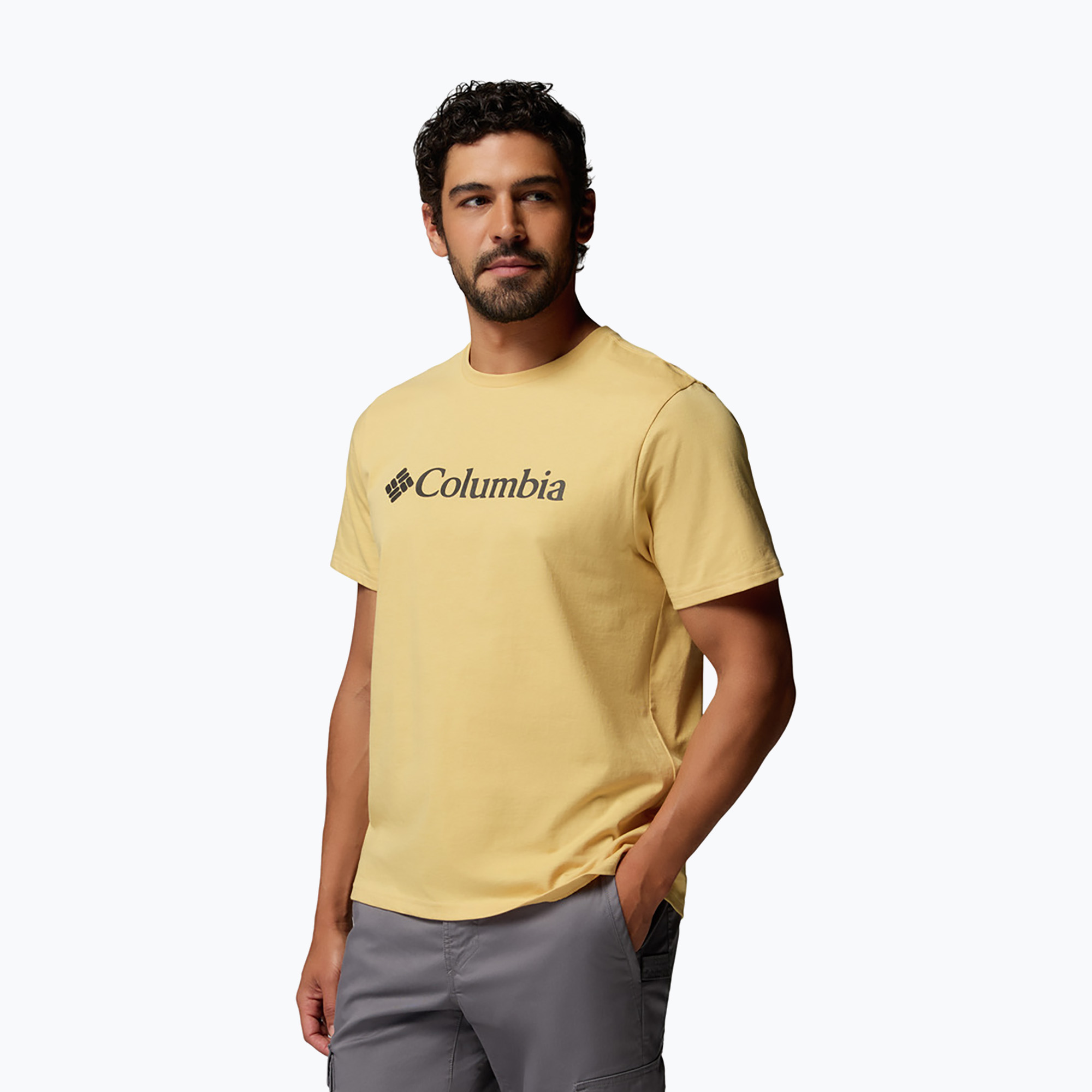 Мъжка тениска Columbia CSC Basic Logo Tee sand dune/gem columbia