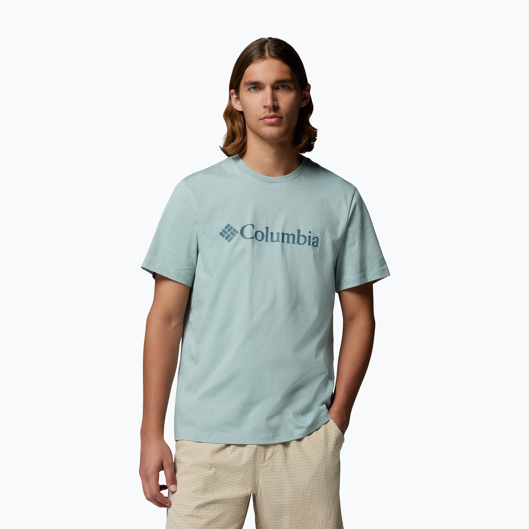 Мъжка тениска Columbia CSC Basic Logo Tee crushed blue/gem columbia