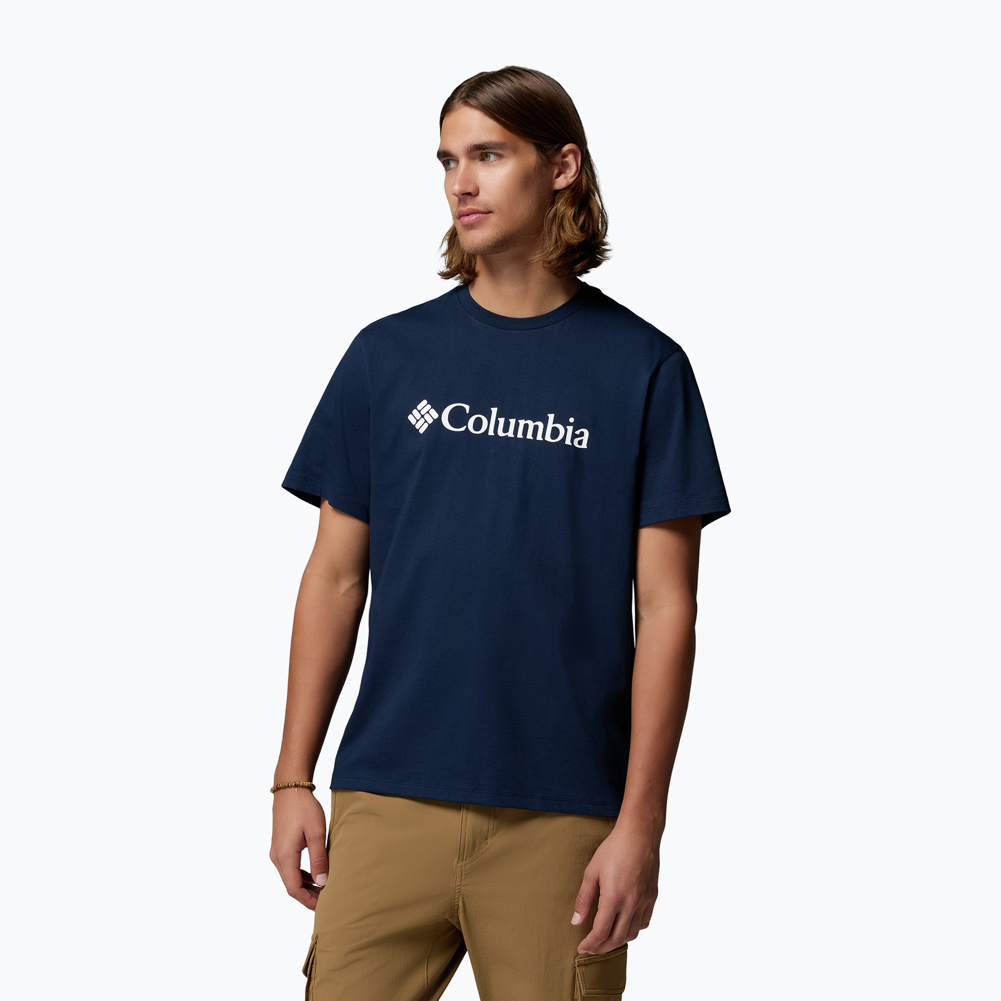 Мъжка тениска Columbia CSC Basic Logo Tee collegiate navy/gem columbia