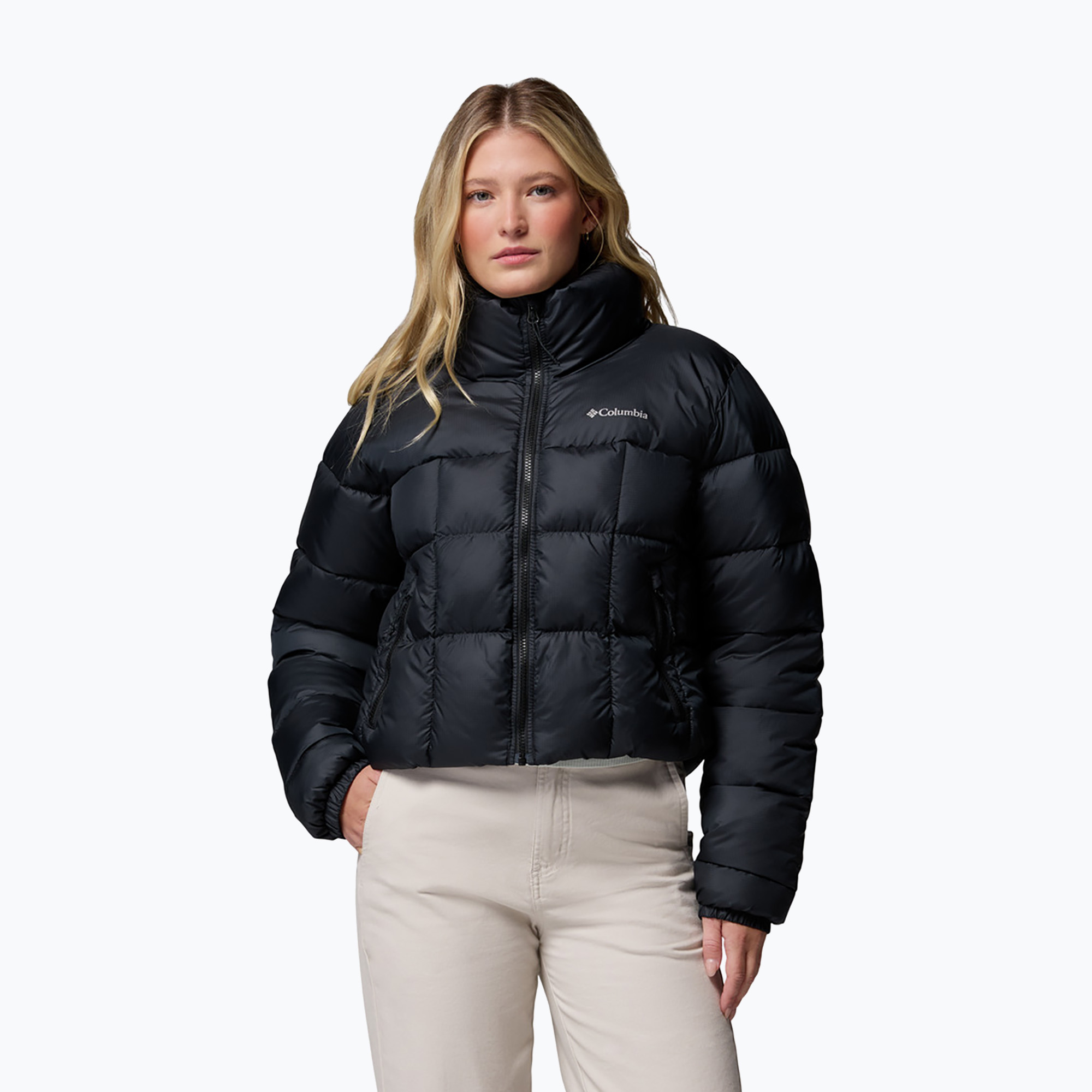 Geacă izolată pentru femei Columbia Puffect III Cropped black