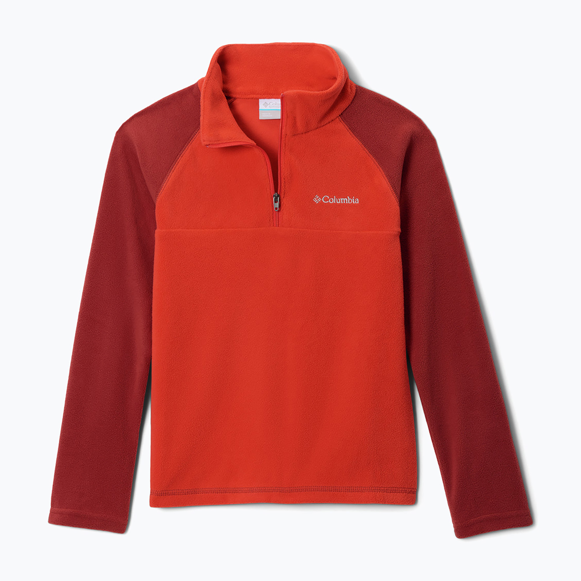 Bluză fleece pentru copii Columbia Glacial Half Zip super sonic/red oxide