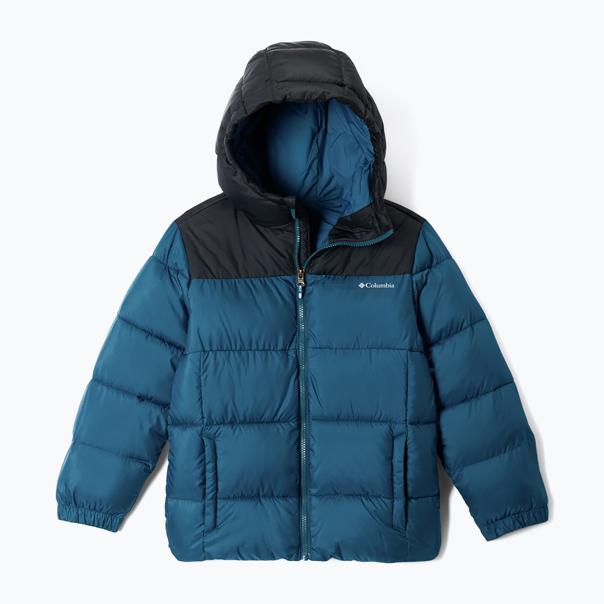 Детско ватирано яке Columbia Puffect Hooded Phoenix Blue/Black