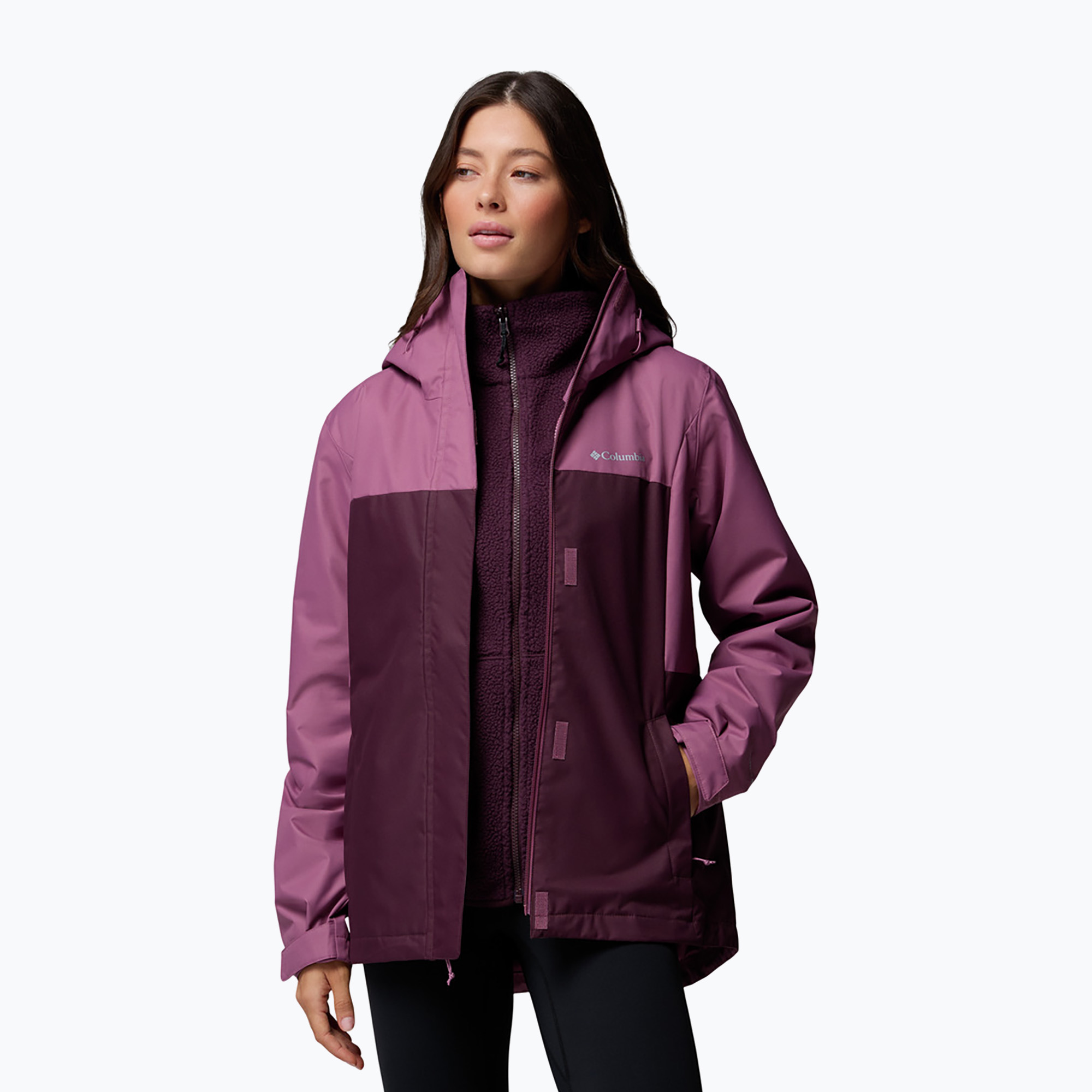 Geacă 3în1 pentru femei Columbia Hikebound II Interchange antique mauve/moonvista