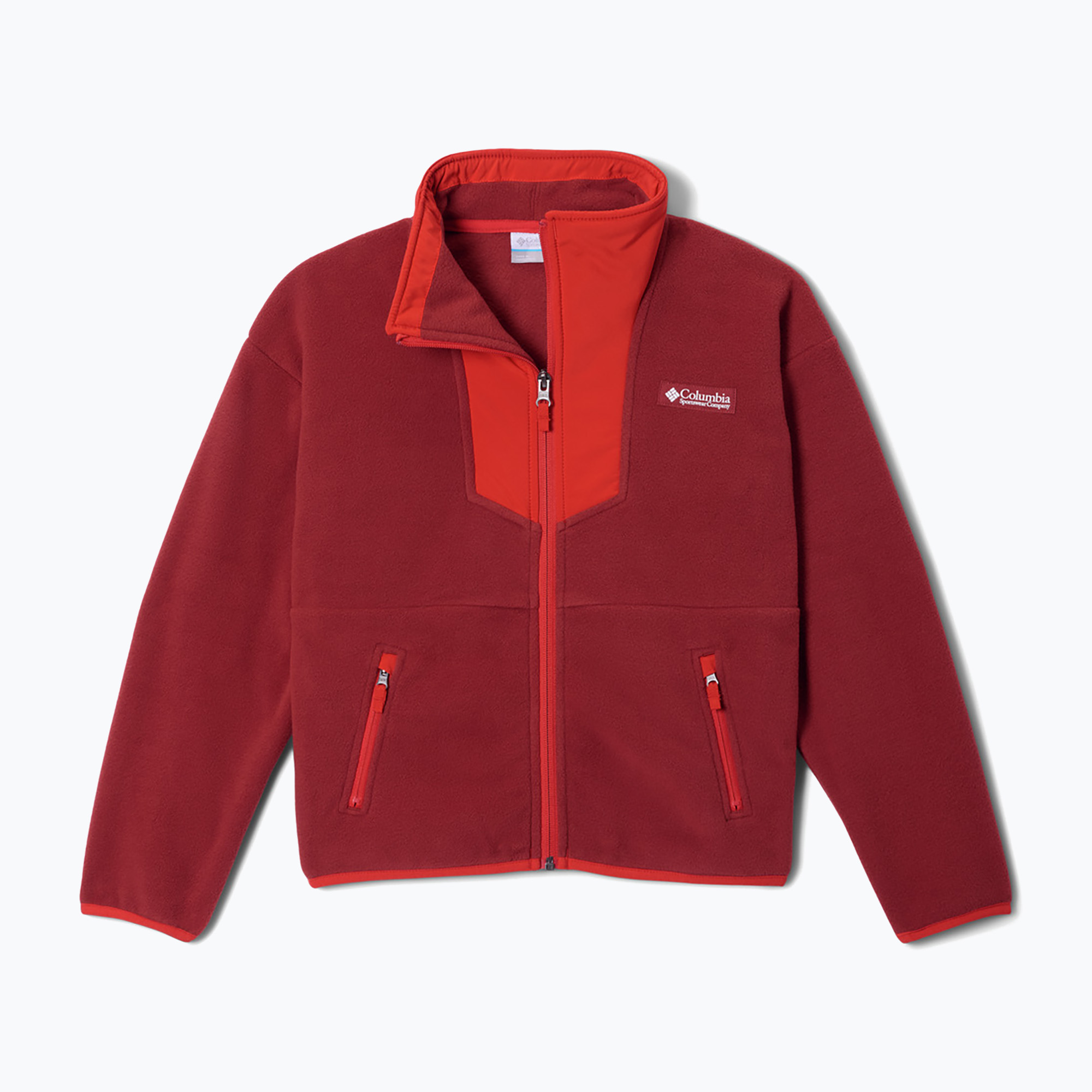 Детски поларен суитшърт Columbia Sequoia Grove Full Zip Fleece red oxide/super sonic