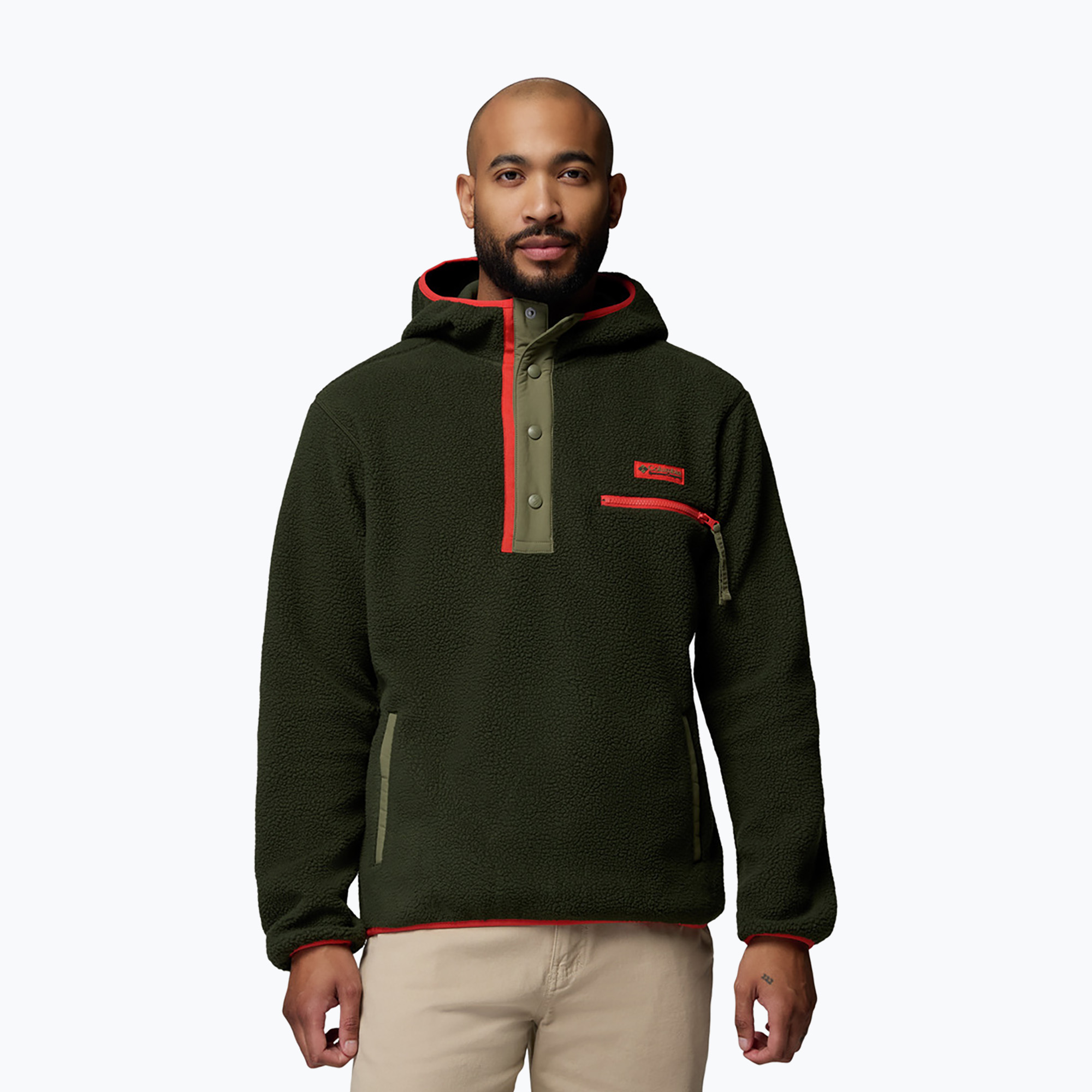 Мъжки поларен суитшърт Columbia Helvetia II Hoodie Greenscape