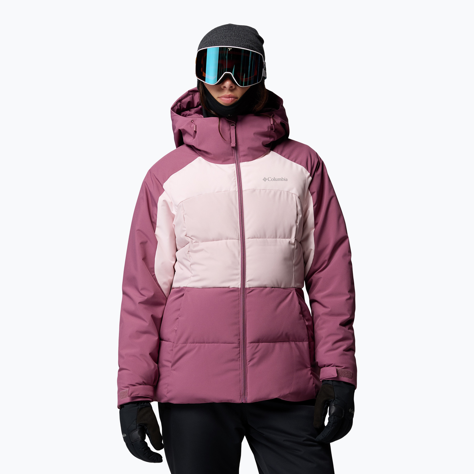 Дамско скиорско яке Columbia Ava Alpine Puffer antique mauve/powder pink/mineral pink