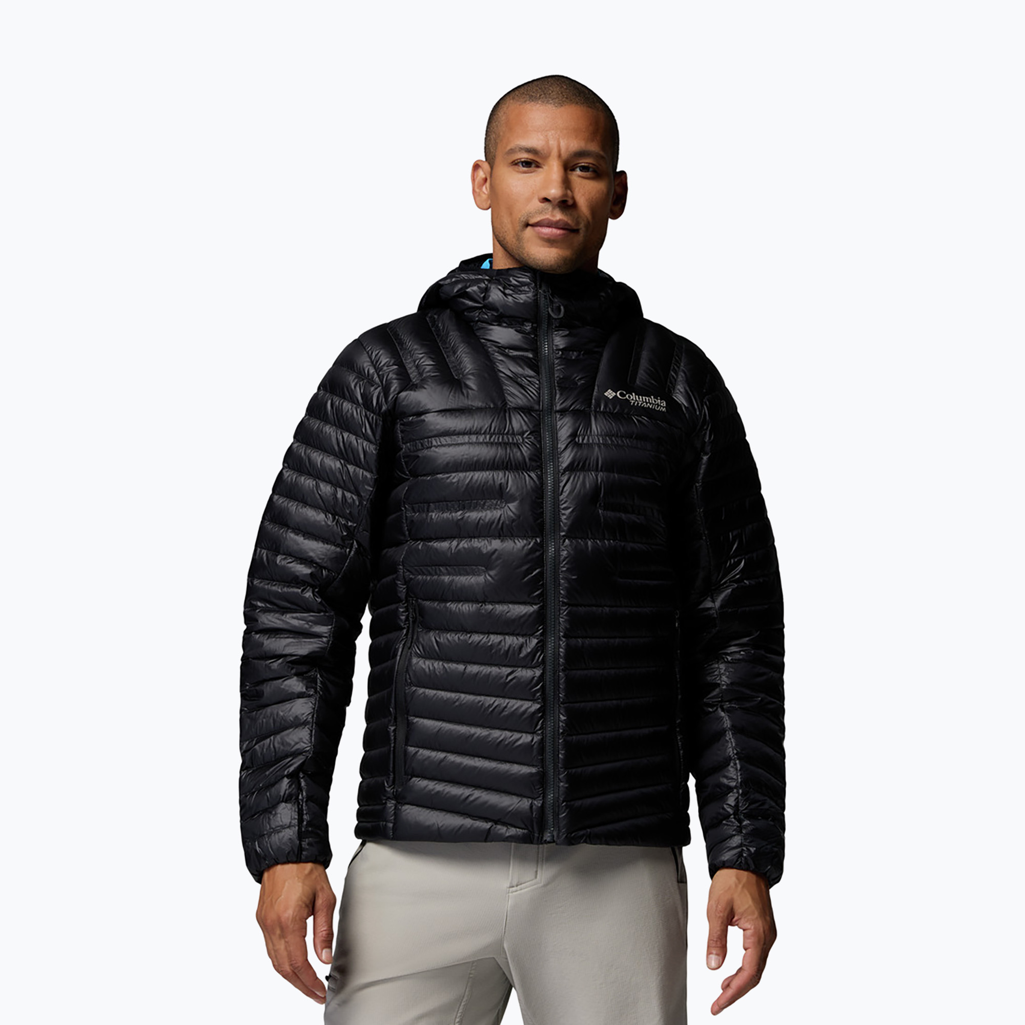 Geacă cu puf pentru bărbați Columbia Endevour Mountain Down Hooded black