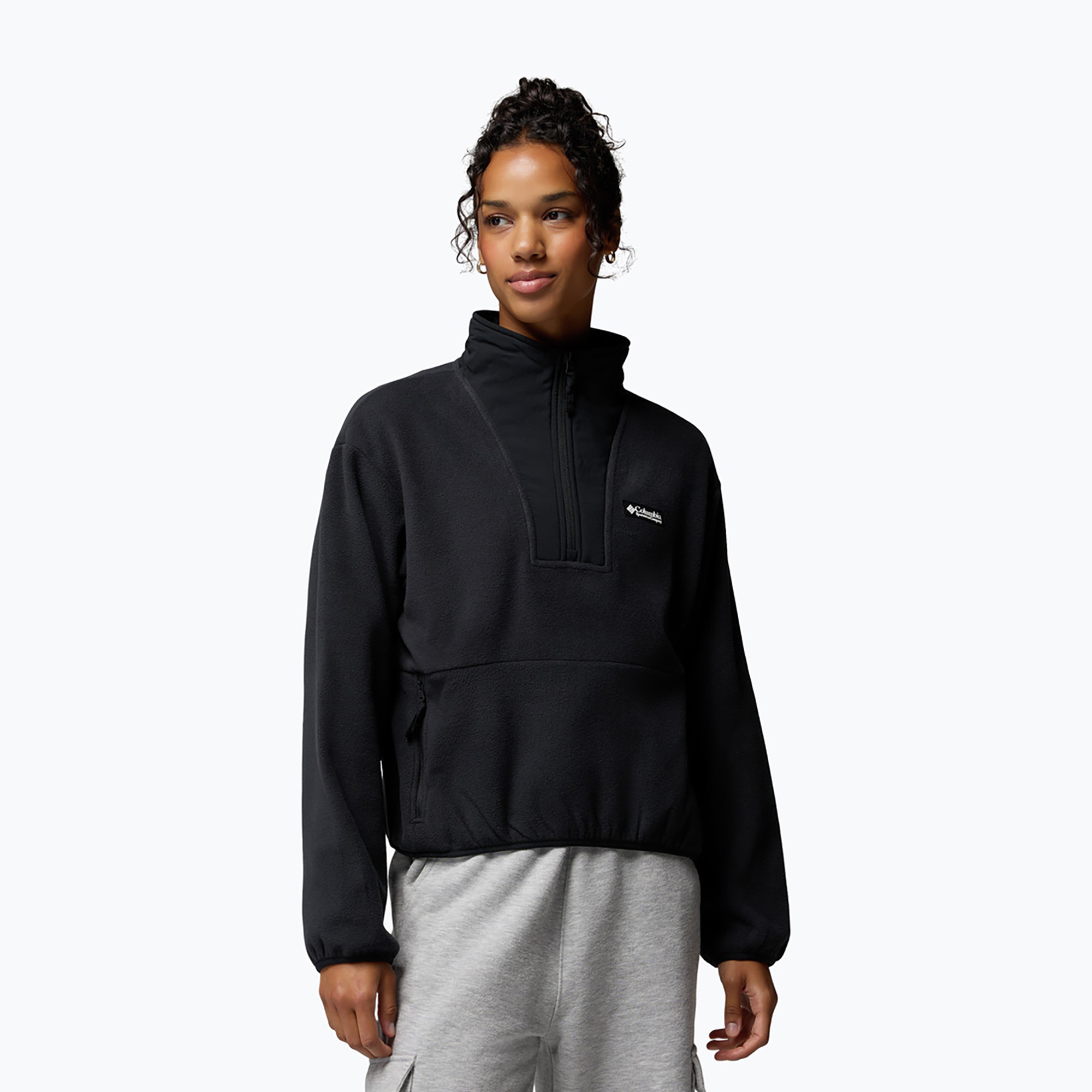 Bluză fleece pentru femei Columbia Sequoia Grove II Half Zip Fleece Black