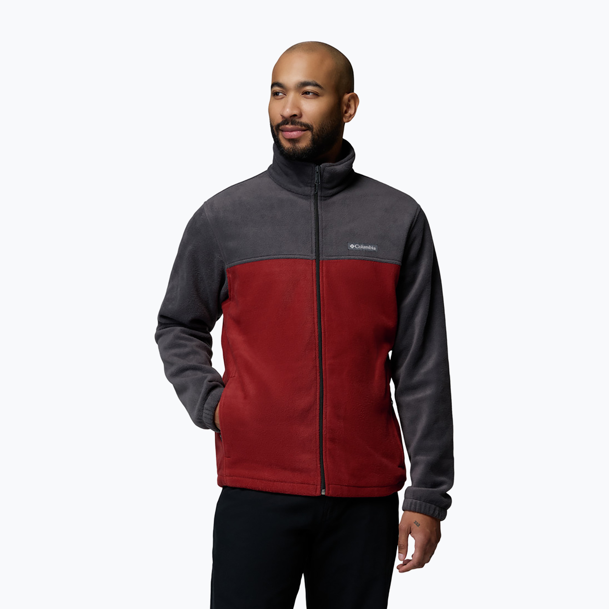 Мъжки поларен суитшърт Columbia Steens Mountain Full Zip 2.0 Shark/Red Oxide