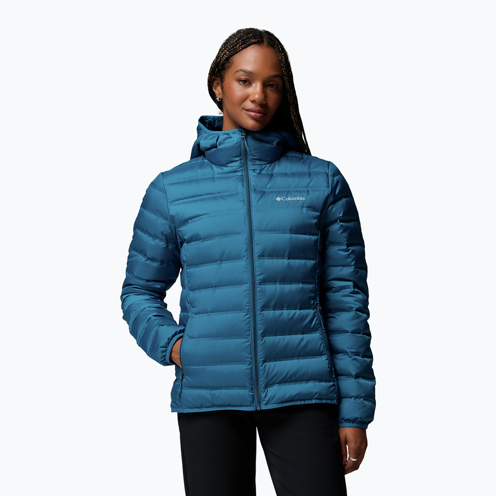 Дамско пухено яке Columbia Lake 22 II Down Hooded phoenix blue