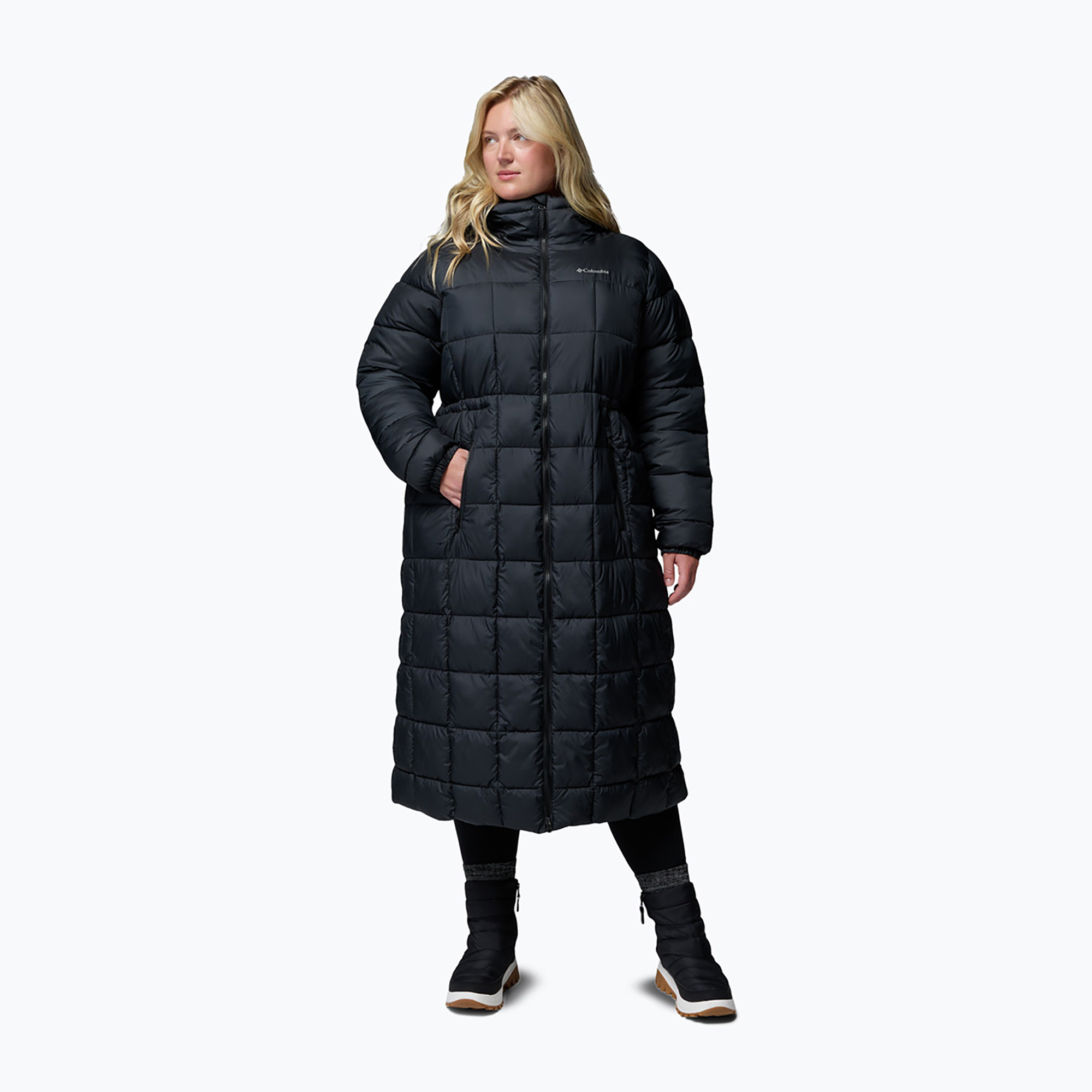 Дамско ватирано яке Columbia Puffect III Long black