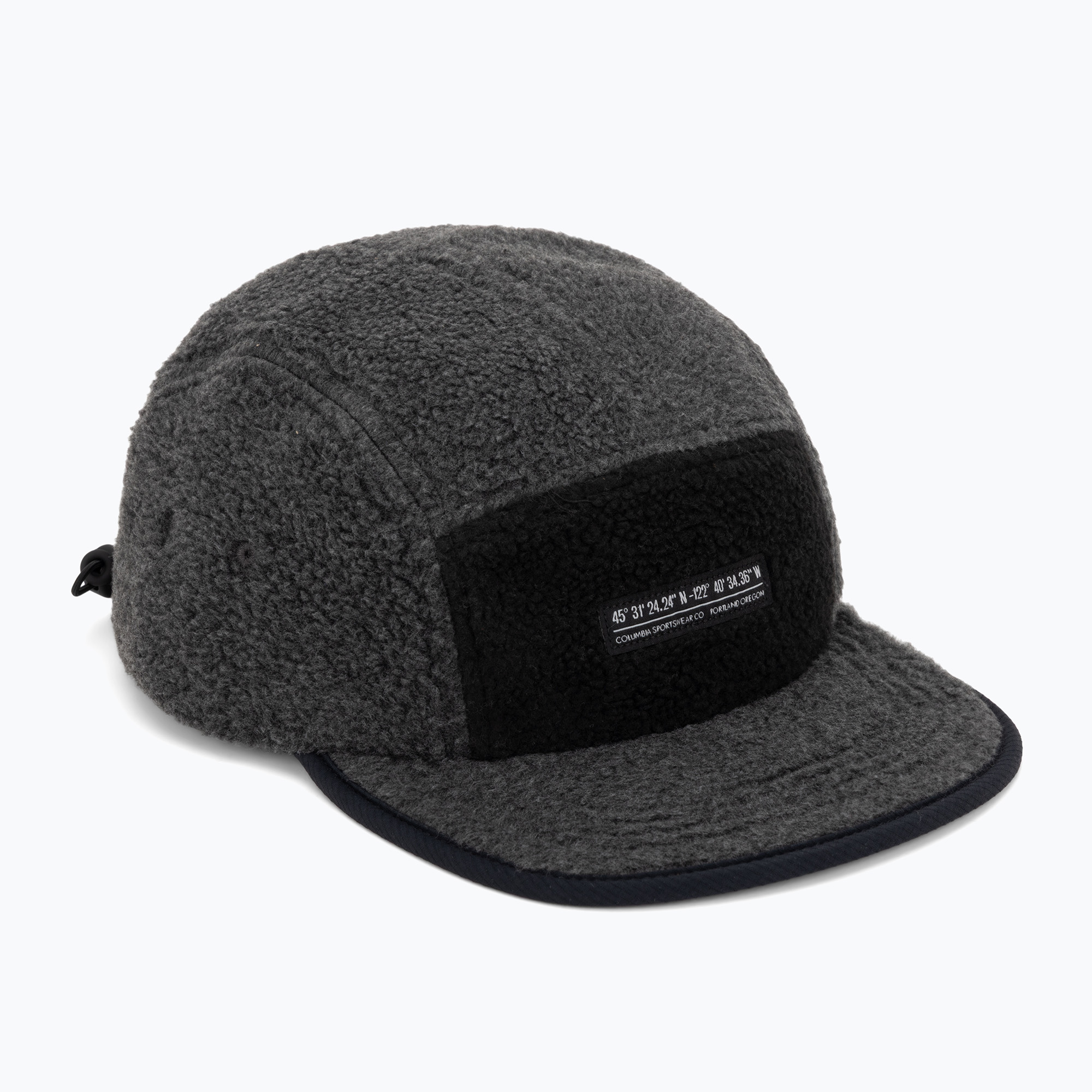 Șapcă Columbia Creek Side Thermal 5 Panel charcoal heather fleece/black ripstop