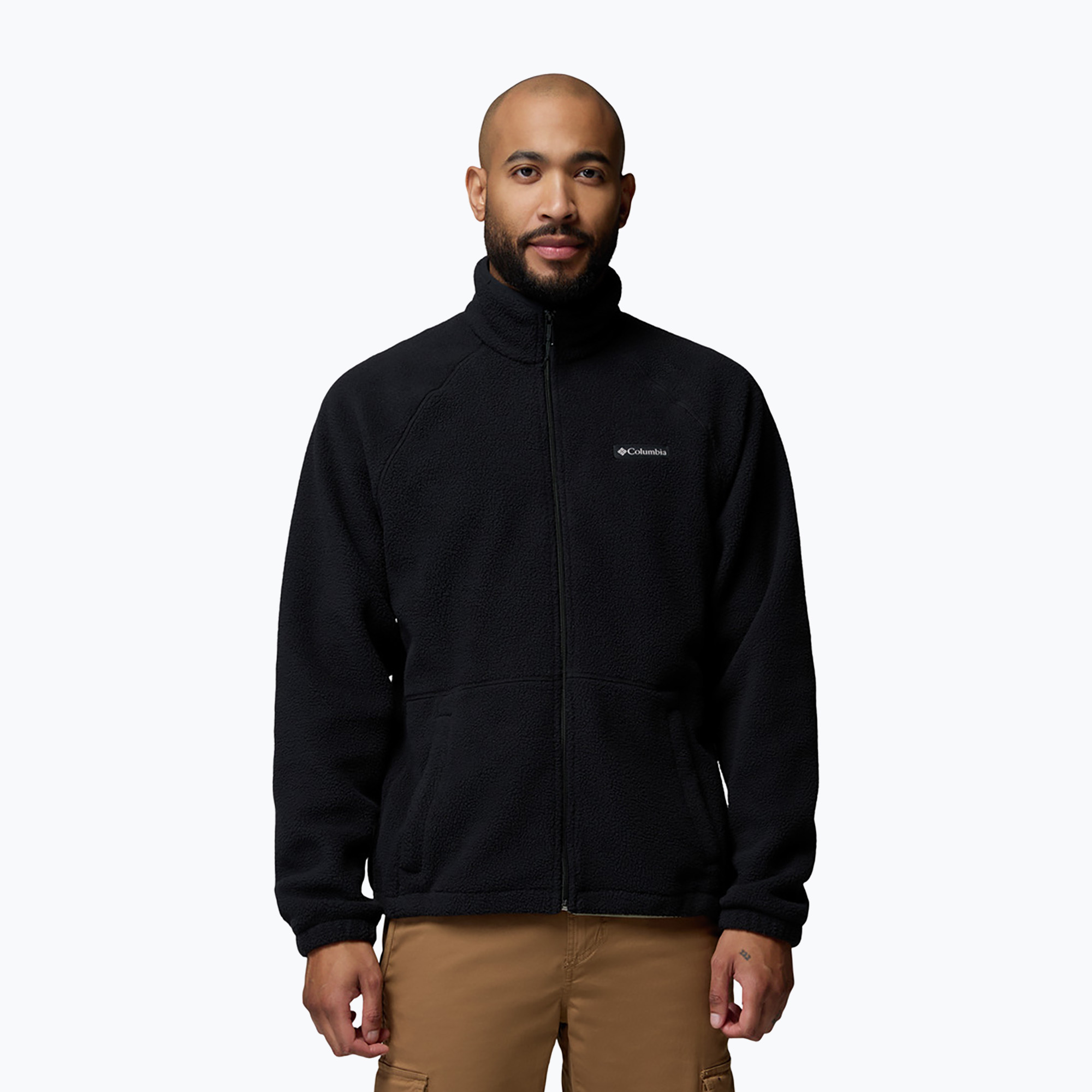 Bluză fleece pentru bărbați Columbia Timber Crest MTR Fleece Full Zip black