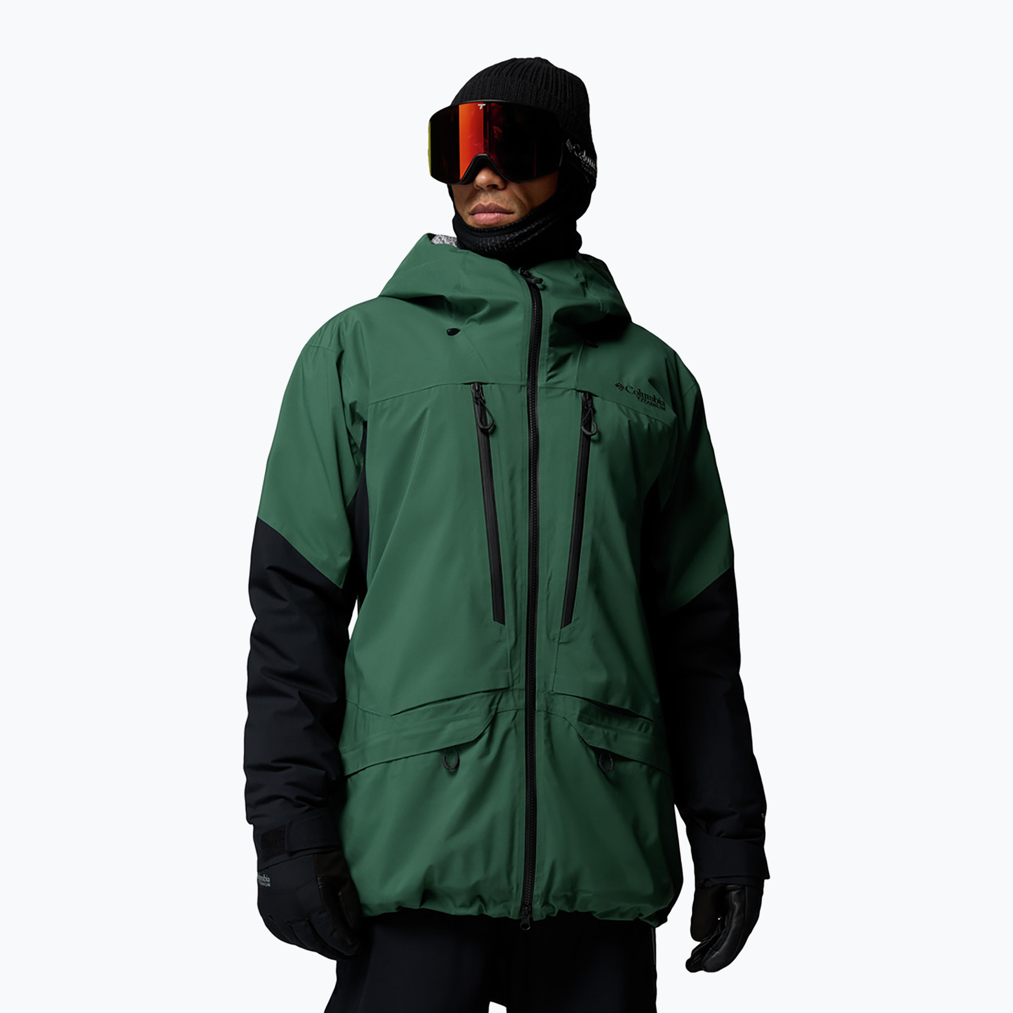Мъжко скиорско яке Columbia Platinum Peak Insulated rain forest/black