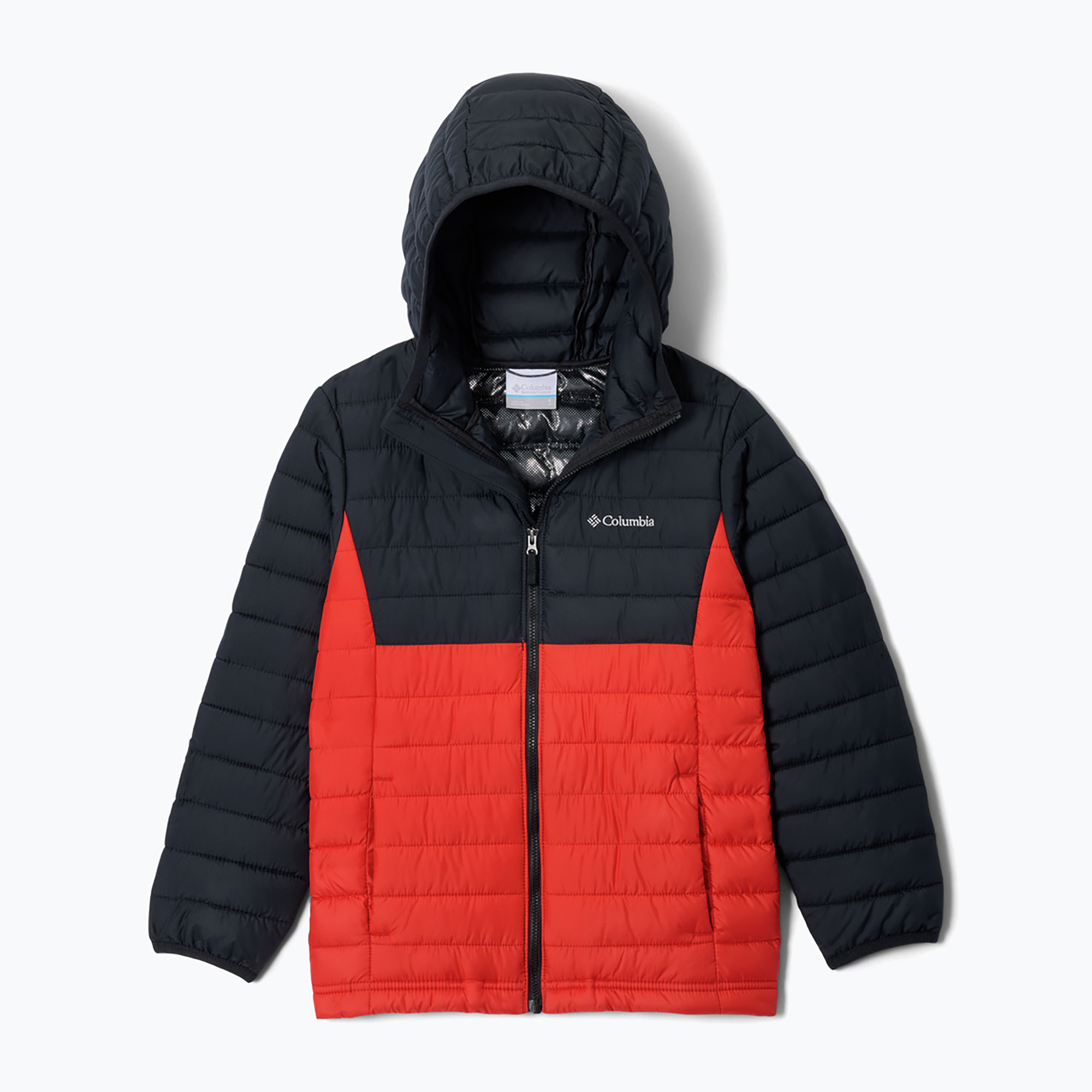 Kurtka dziecięca Columbia Powder Lite II Hooded super sonic/black