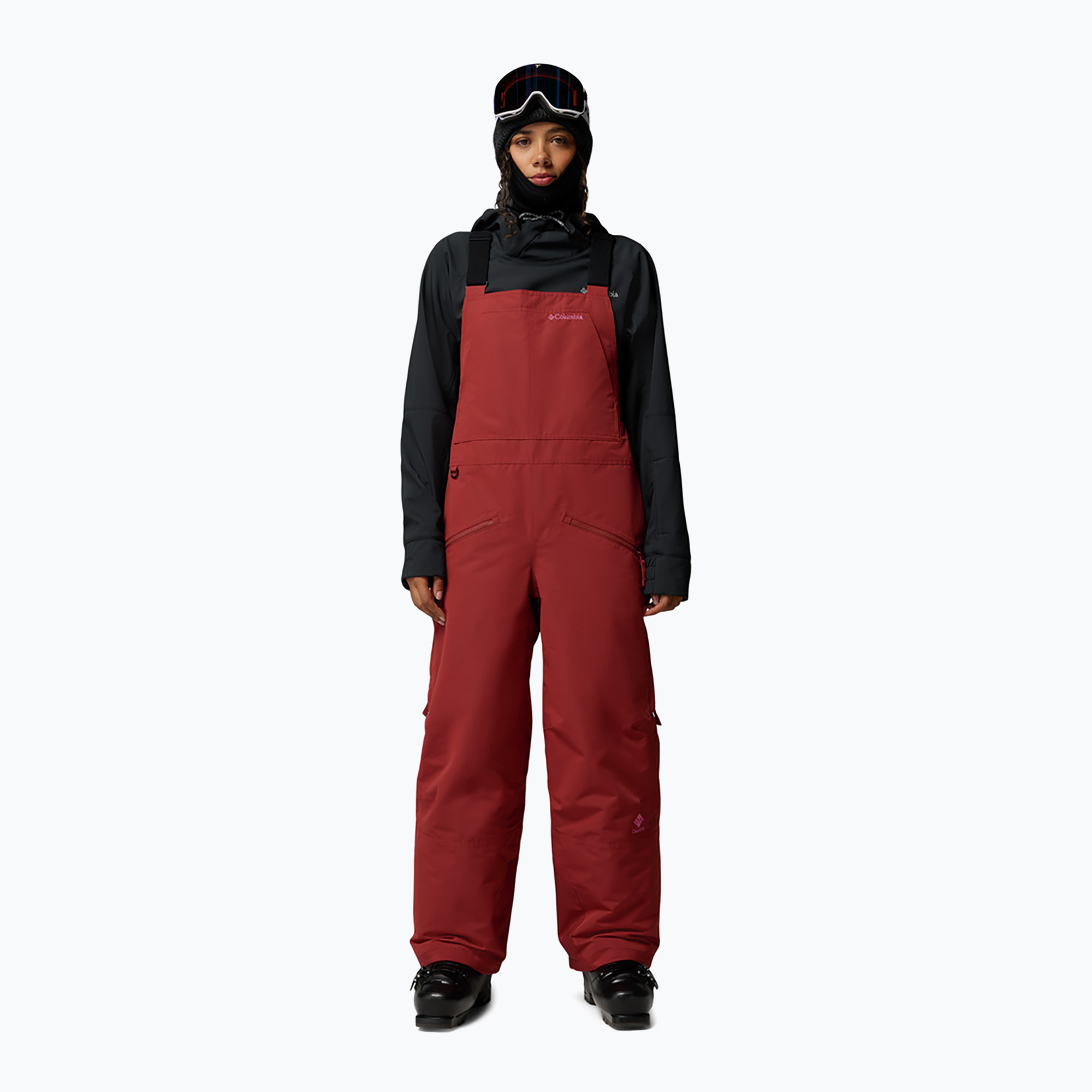 Spodnie narciarskie damskie Columbia Coreshot Bib red oxide | WYSYŁKA W 24H | 30 DNI NA ZWROT