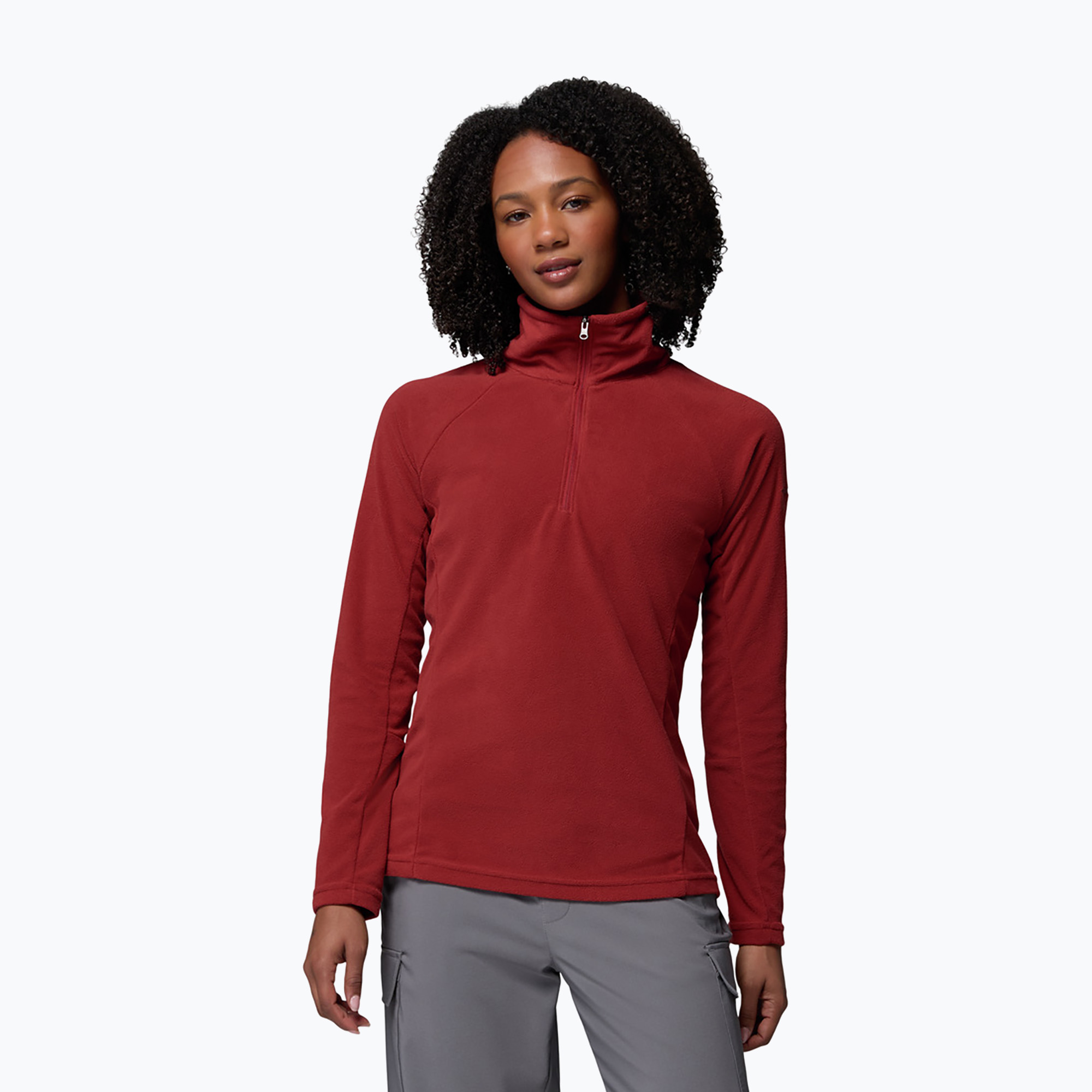 Bluză fleece pentru femei Columbia Glacial IV 1/2 Zip Red Oxide