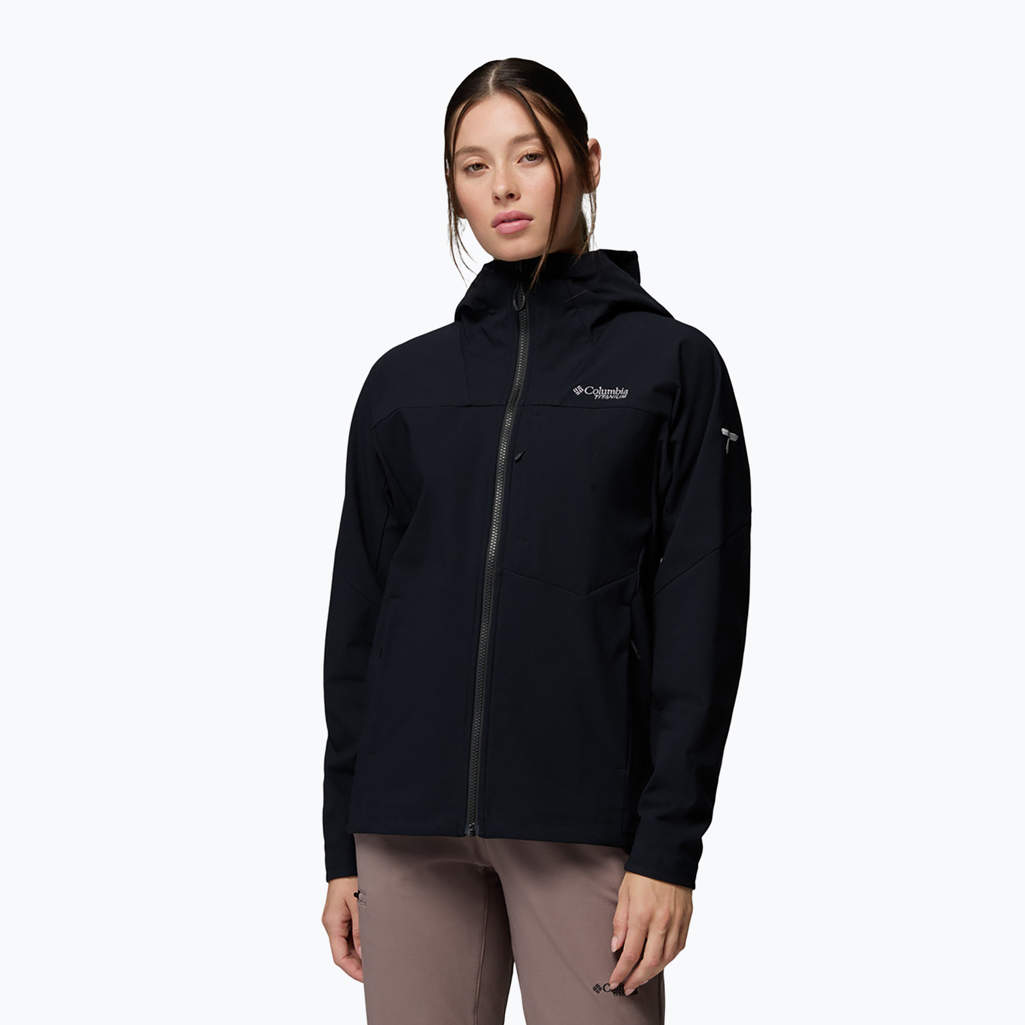 Дамско софтшел яке Columbia Tennen Mountain Hooded Softshell black