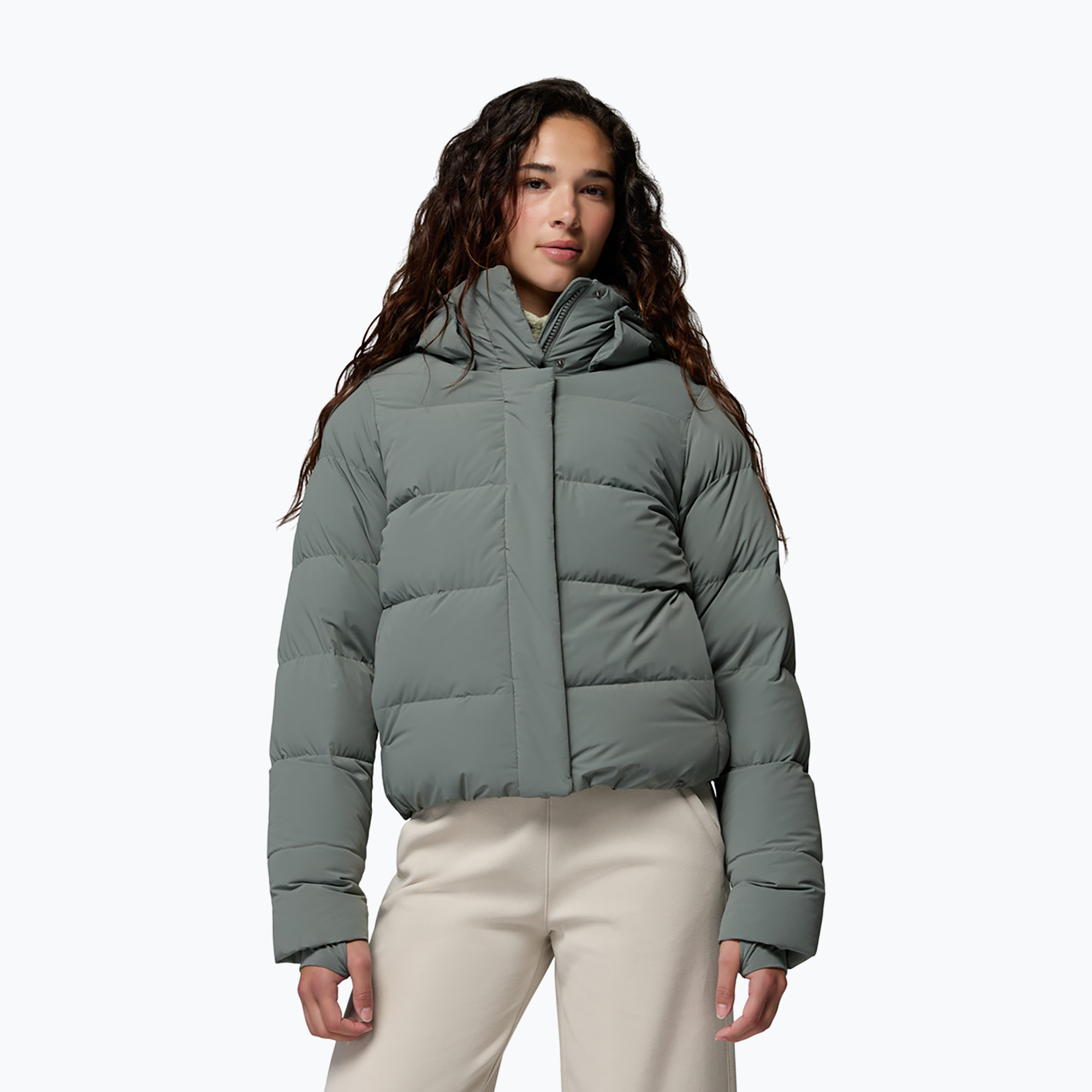 Дамско пухено яке Columbia Amaze Puff Hooded Sedona Sage