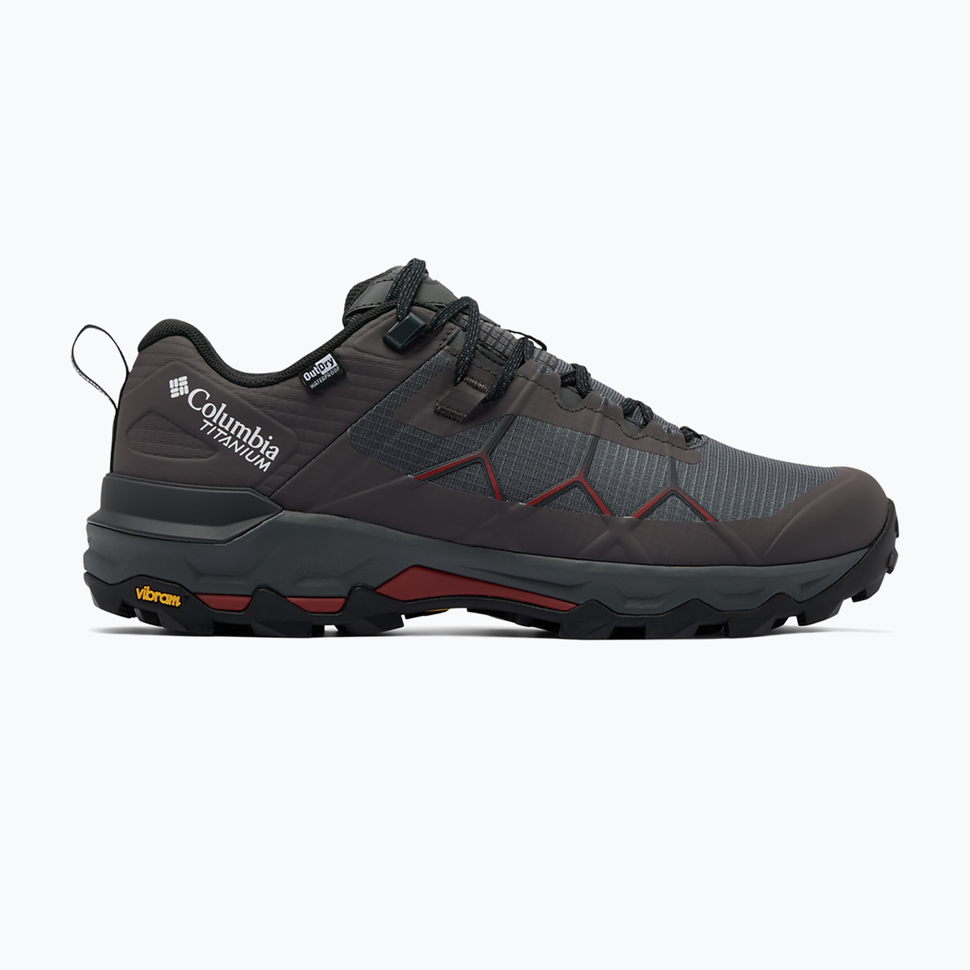 Мъжки туристически обувки Columbia Peakfreak Titanum Outdry dark grey/red oxide