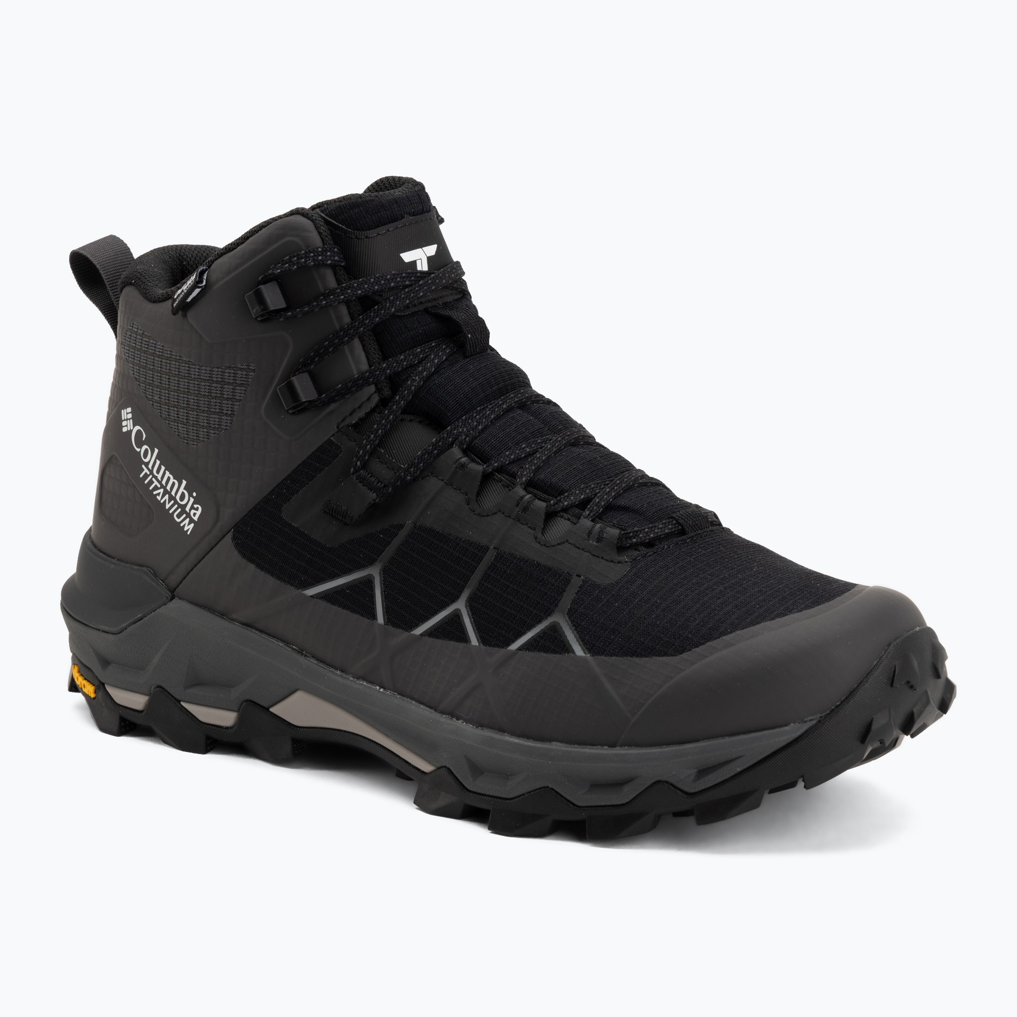 Încălțăminte de trekking pentru bărbați Columbia Peakfreak Titanum Outdry Mid black/ti titanium