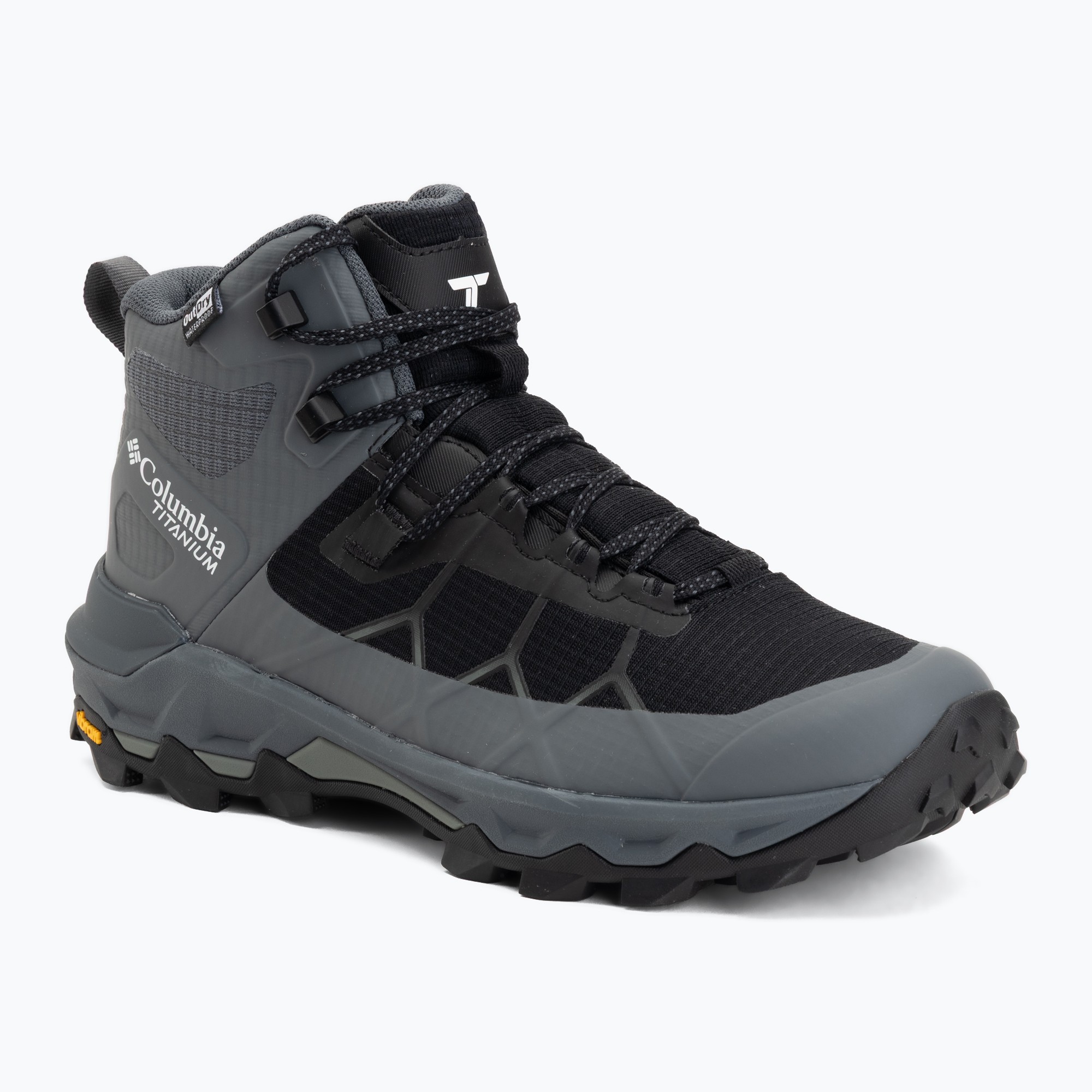 Дамски обувки за трекинг Columbia Peakfreak Titanum Outdry Mid black/sedona sage
