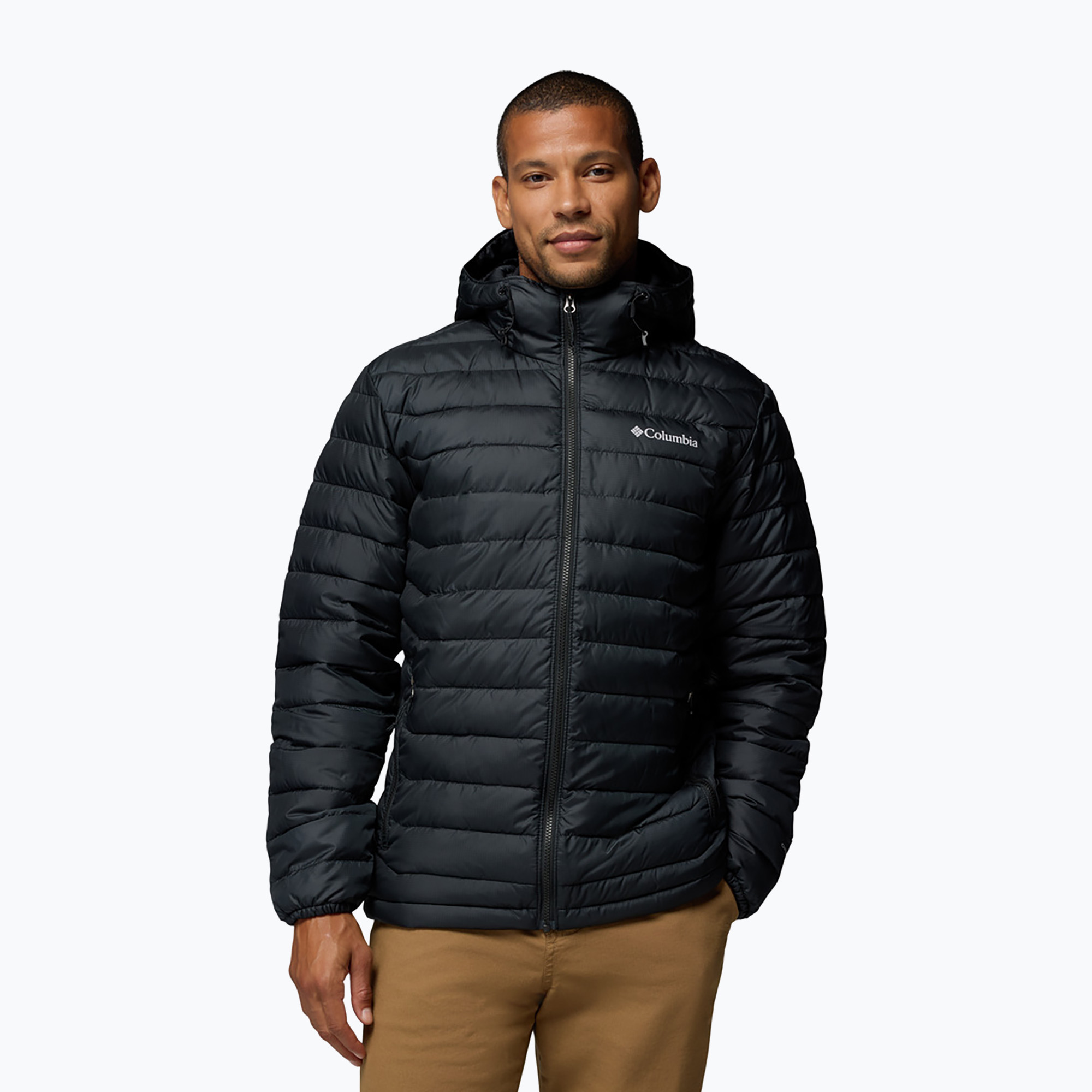 Мъжко яке Columbia Powder Lite II Hooded black ripstop