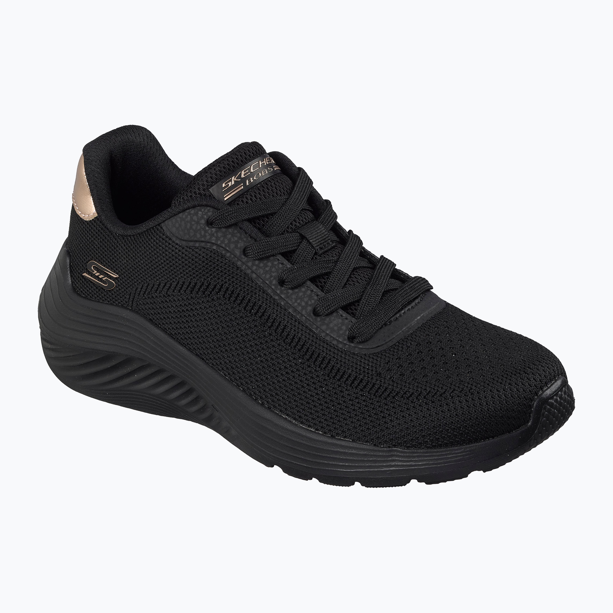 Buty damskie SKECHERS Bobs Squad Waves Current Look black 