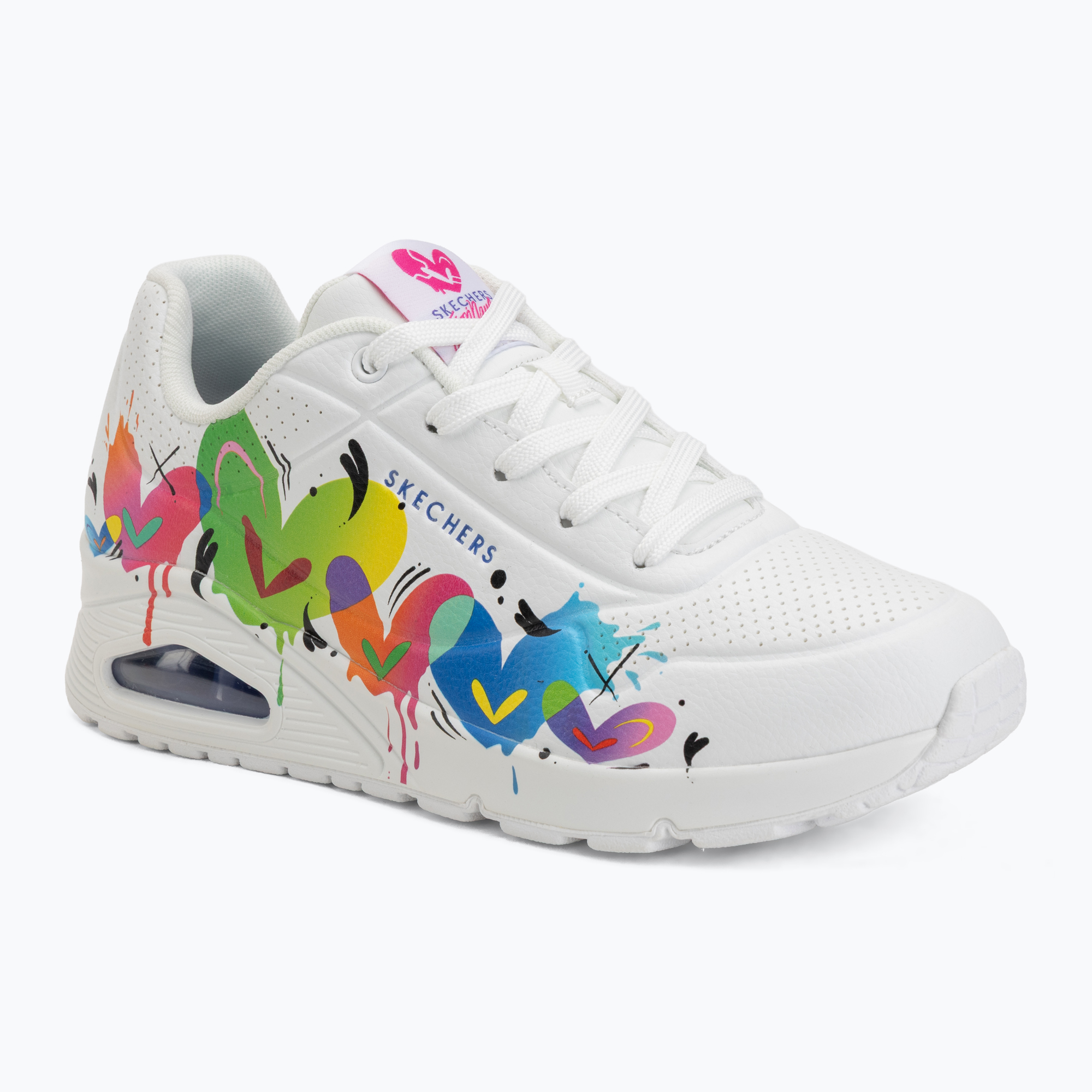 Дамски обувки SKECHERS Uno Open Your Heart white