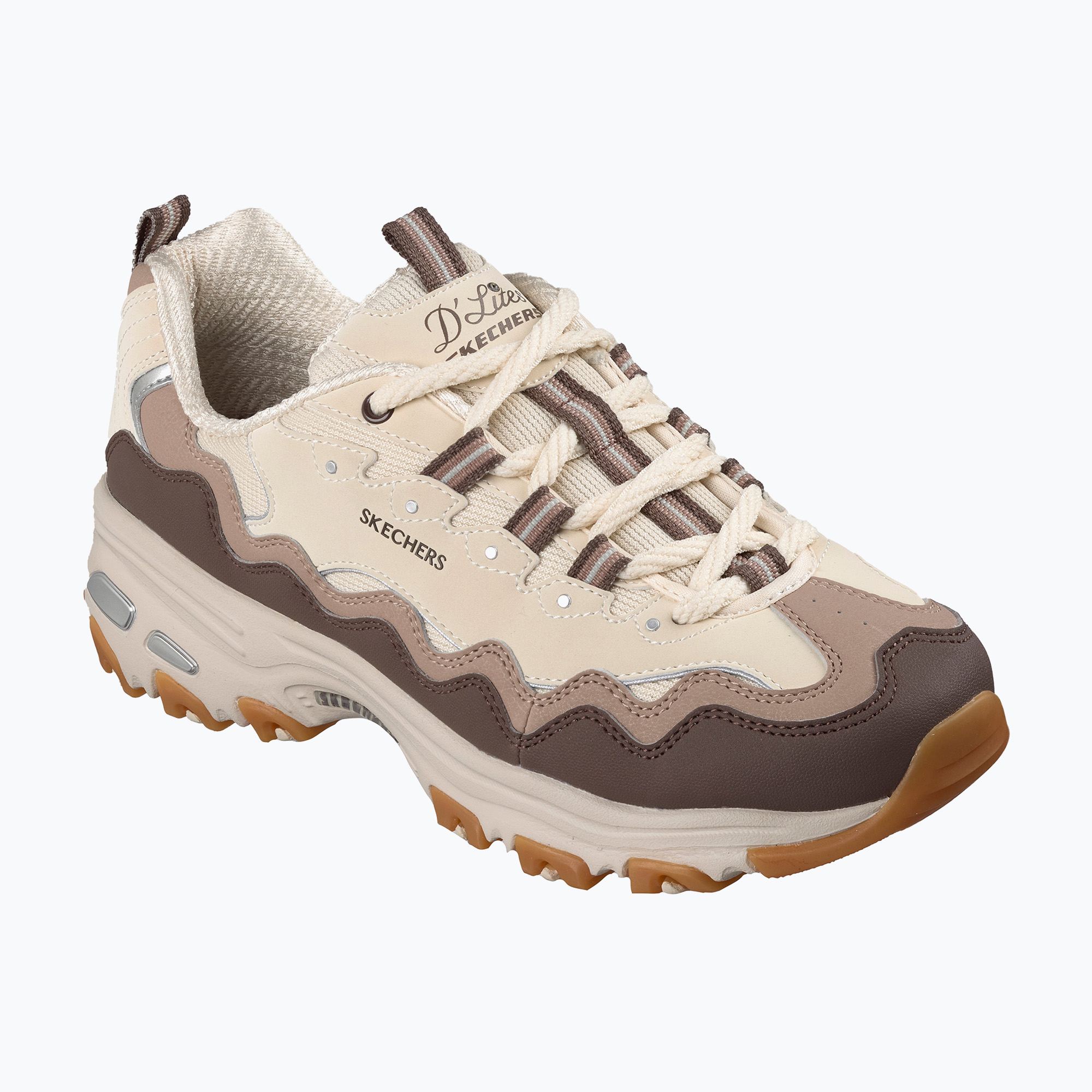 Дамски обувки SKECHERS D'Lites Vintage Wave beige