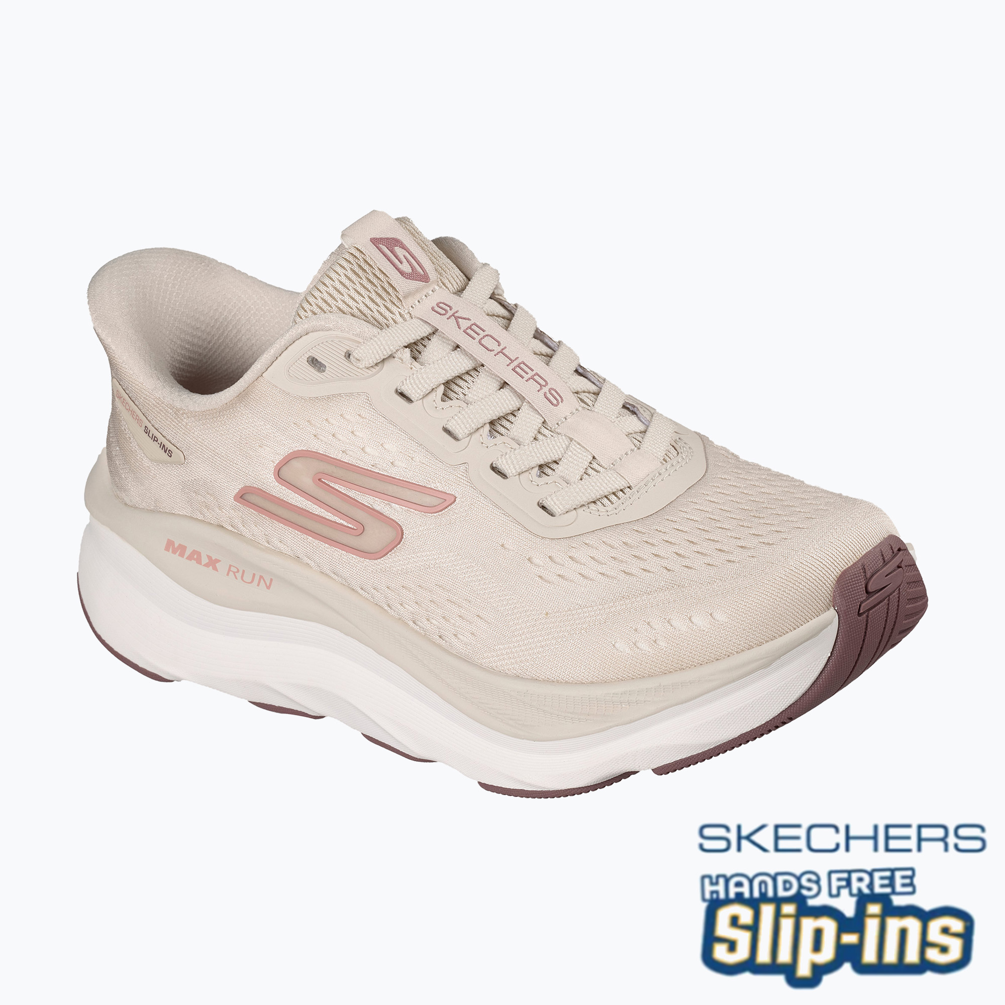 Buty do biegania damskie SKECHERS Max Run beige 