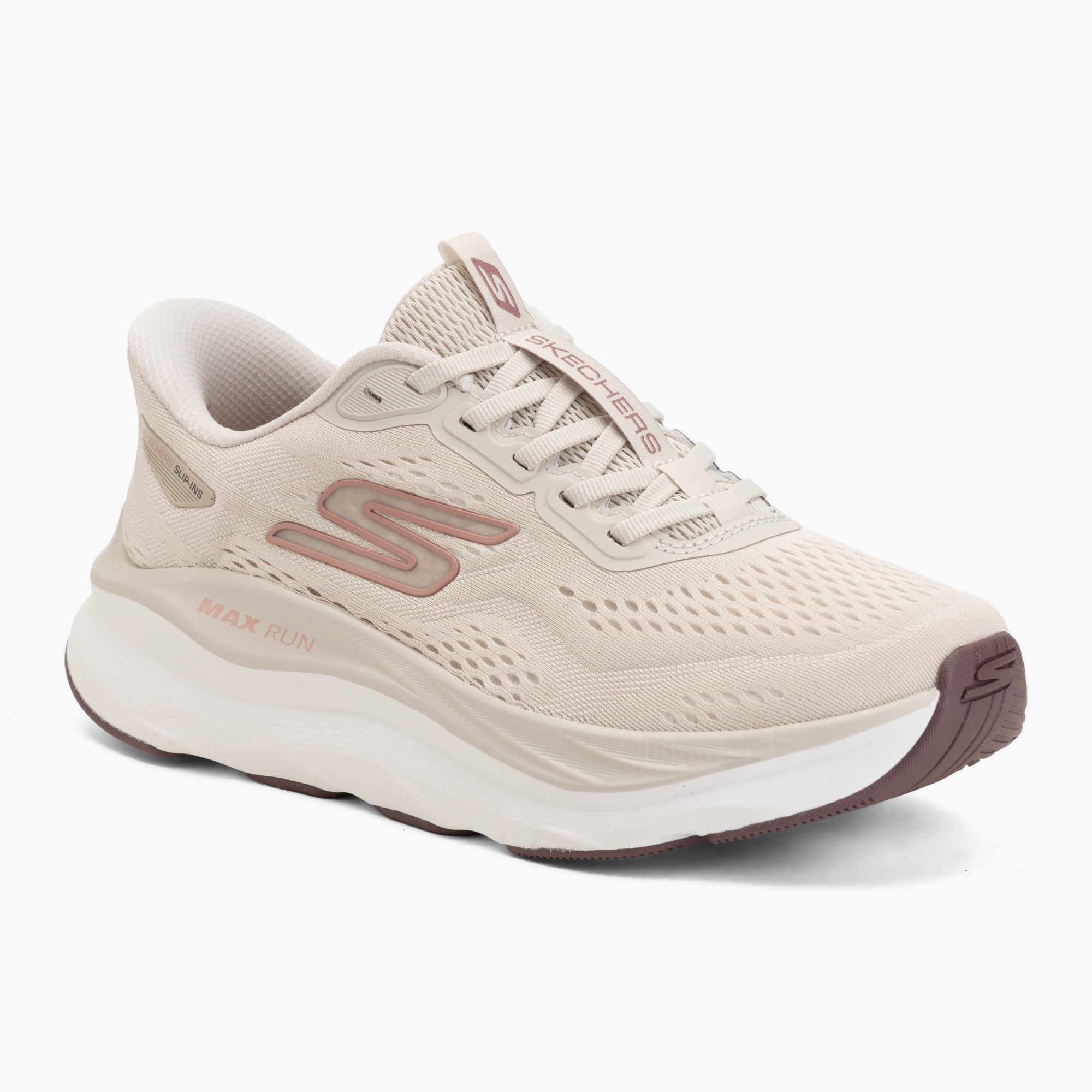 Buty do biegania damskie SKECHERS Max Run beige 