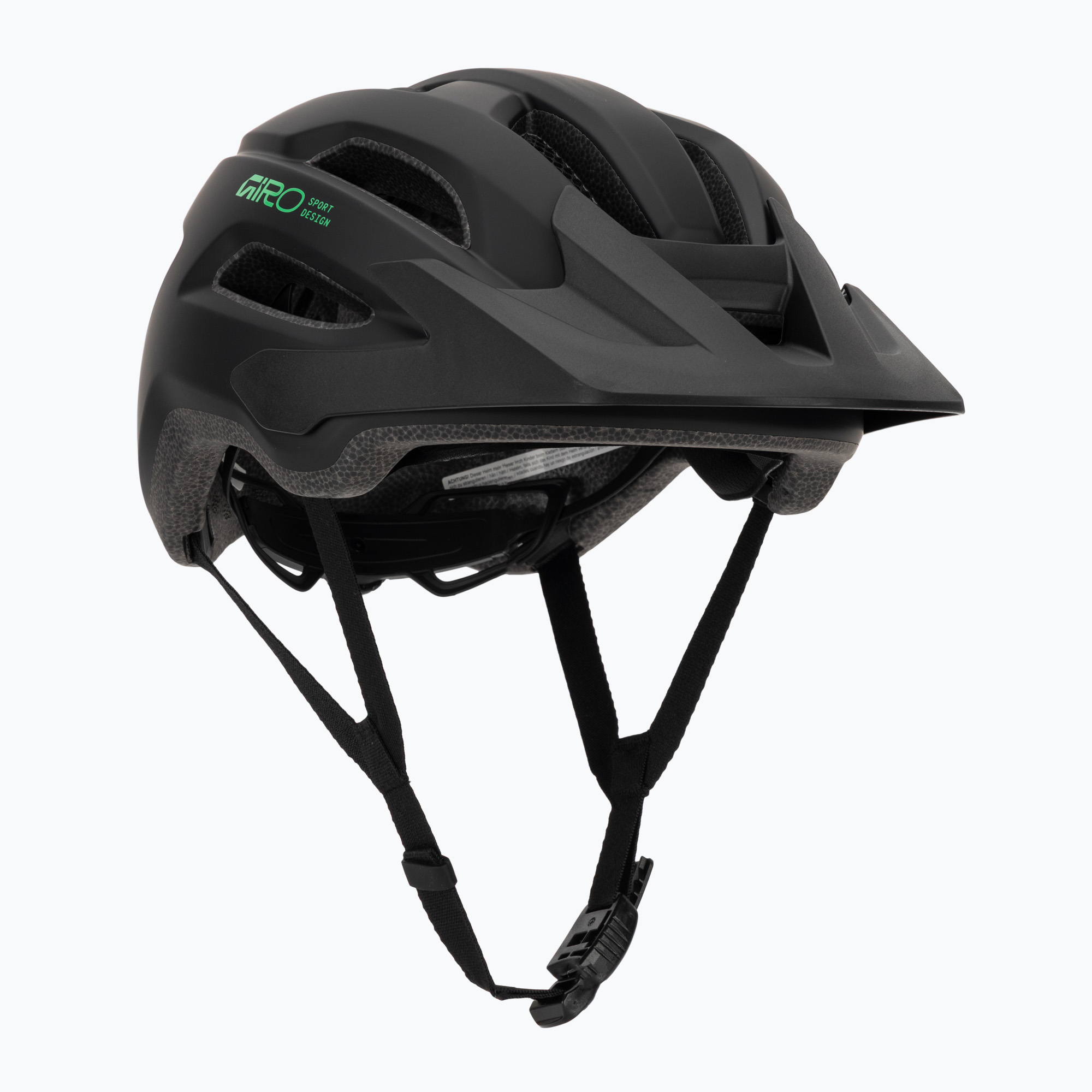 Детска велосипедна каска Giro Fixture II matte black/vivid green