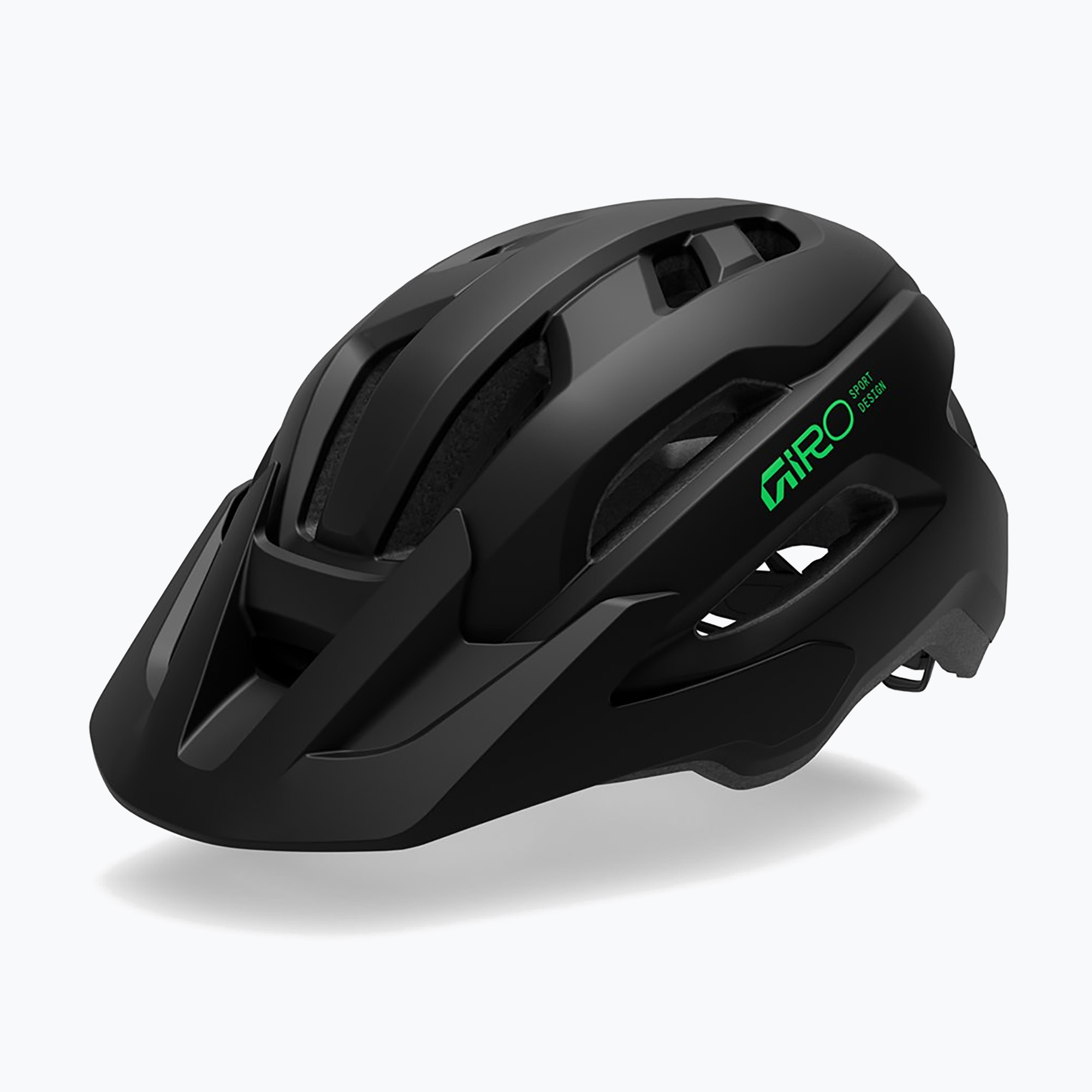 Детска велосипедна каска Giro Fixture II matte black/vivid green