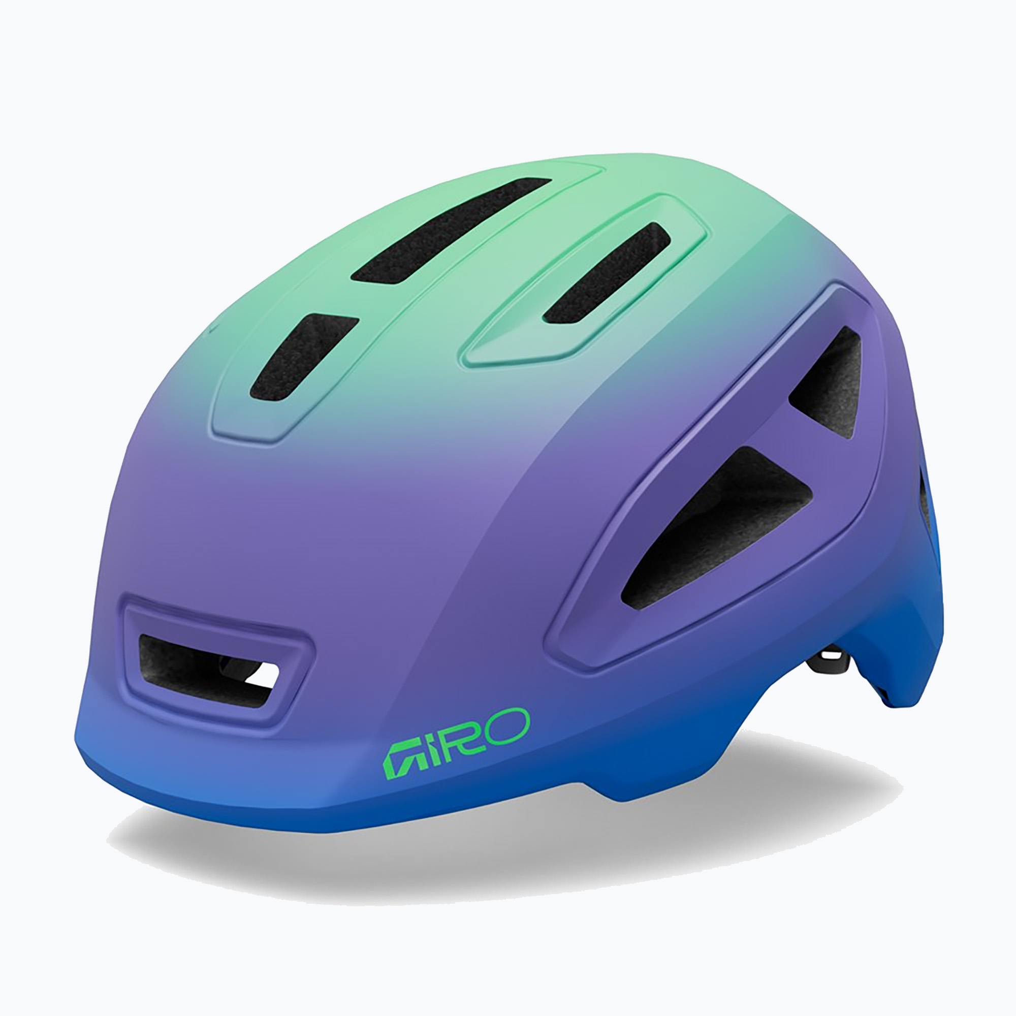 Детска велосипедна каска Giro Scamp II matte blue jewel/vivid green