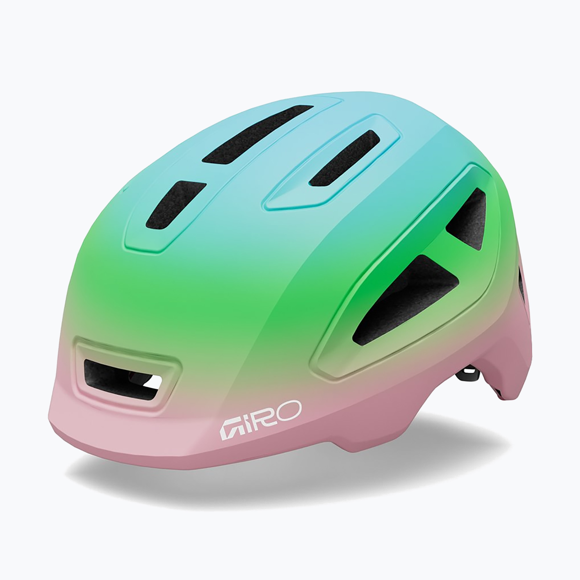 Детска велосипедна каска Giro Scamp II matte light pink/green fade