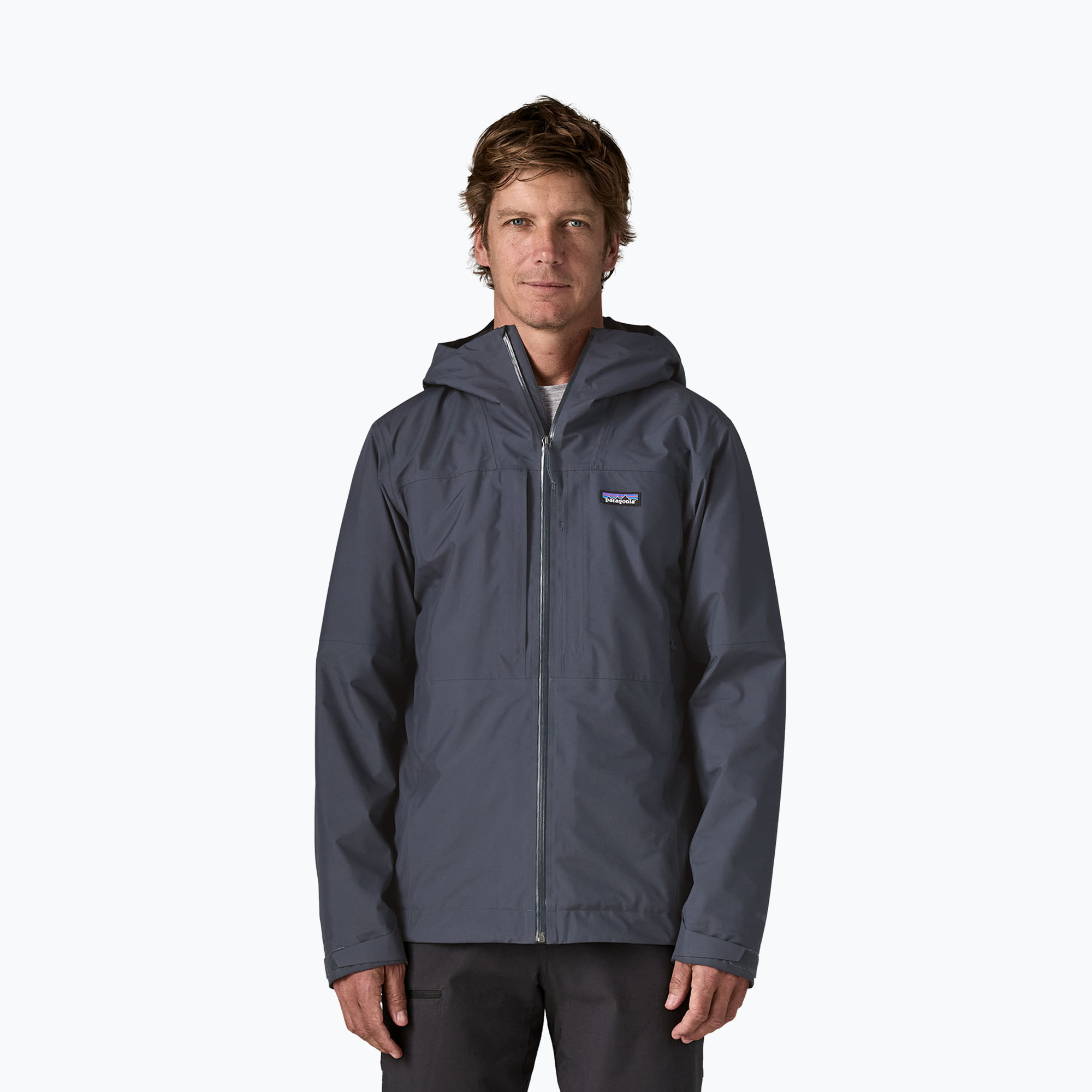 Мъжко яке за дъжд Patagonia Insulated Boulder Fork Rain smolder blue