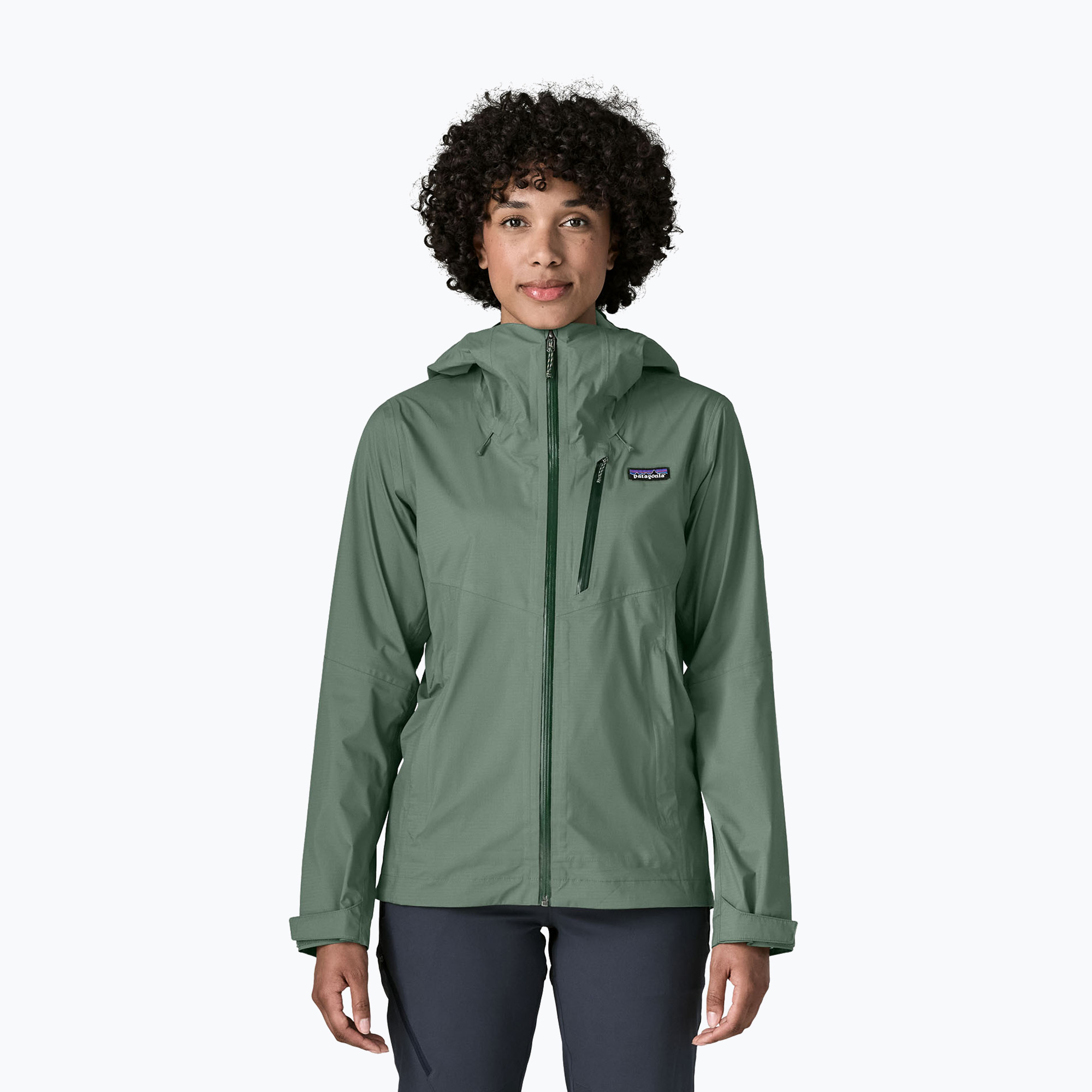 Geacă de ploaie pentru femei Patagonia Granite Crest canopy green