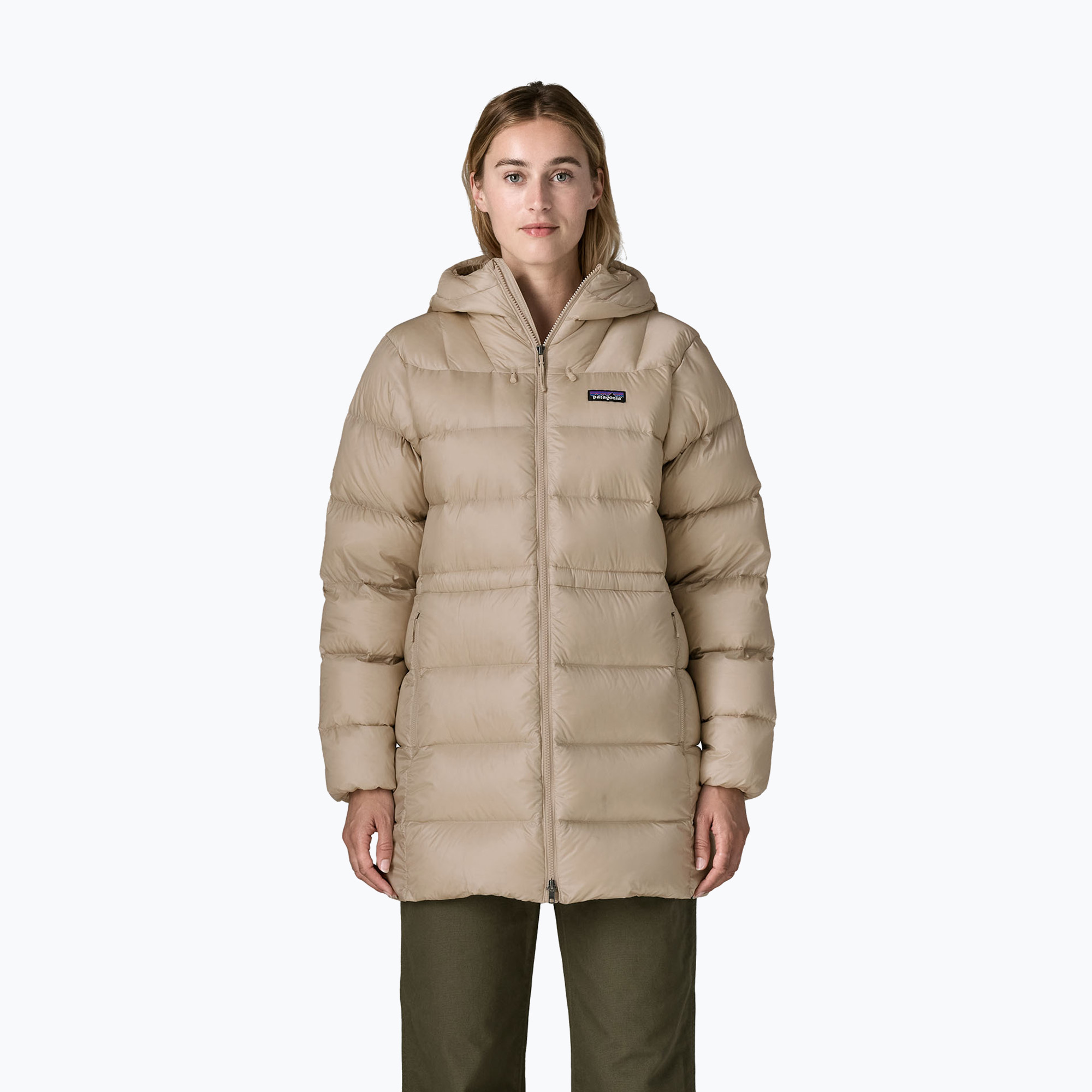 Дамско пухено палто Patagonia Fitz Roy Down Parka pumice