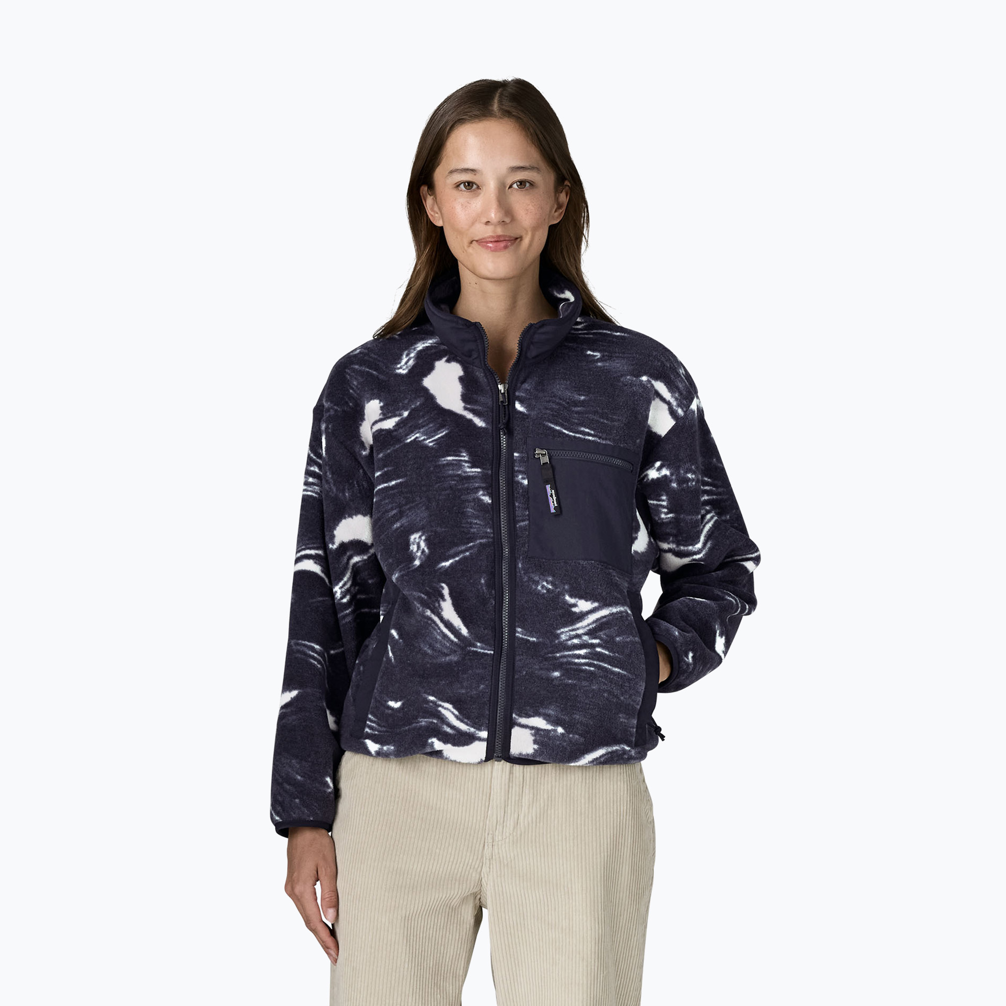 Дамски поларен суитшърт Patagonia Synchilla polar breeze: sunken blue