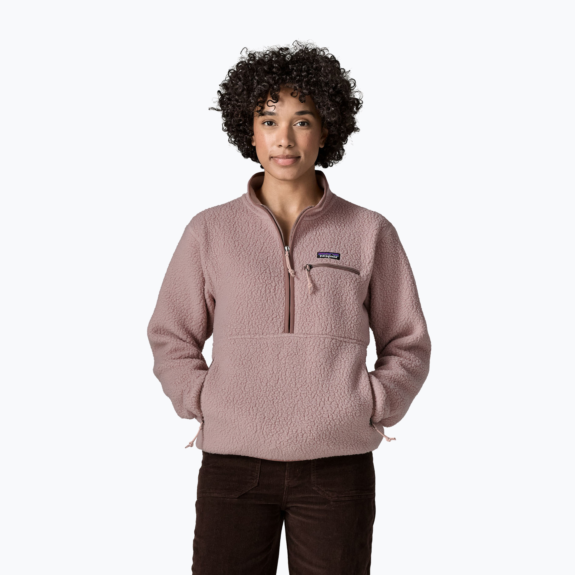 Дамски поларен суитшърт Patagonia Retro Pile Marsupial stingray mauve