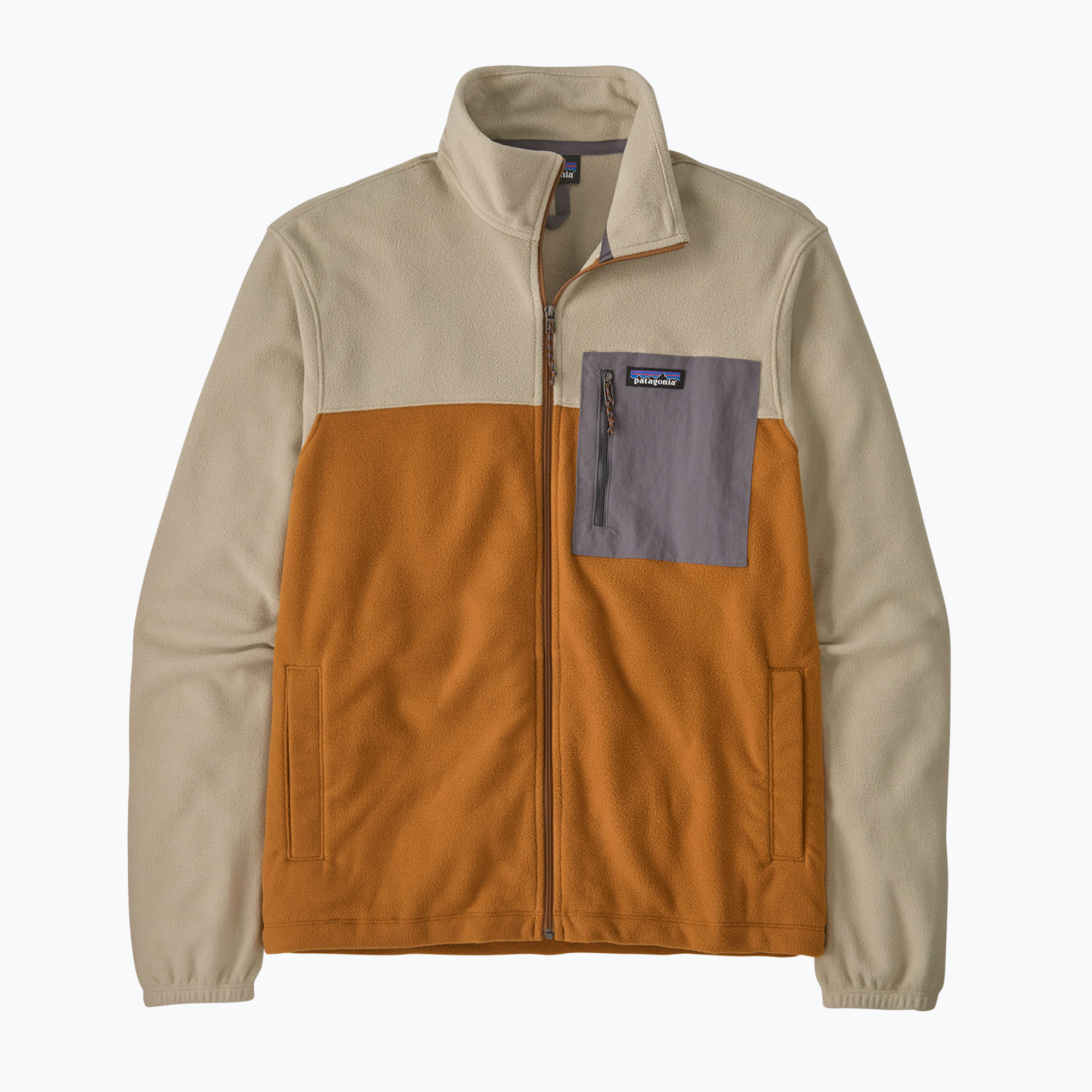 Pánska fleecová mikina Patagonia Micro D Patch Pocket cinnamon brown