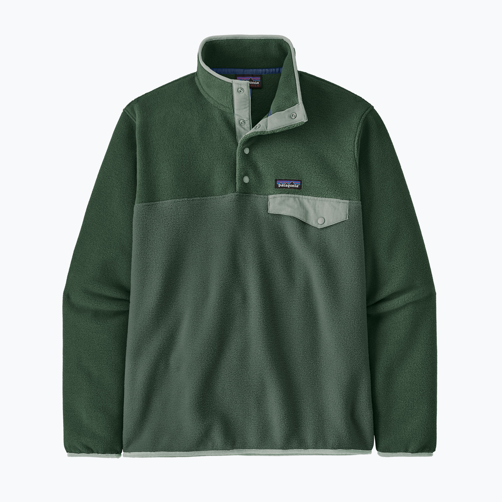 Bluză fleece pentru bărbați Patagonia Lightweight Synchilla Snap-T Pullover canopy green