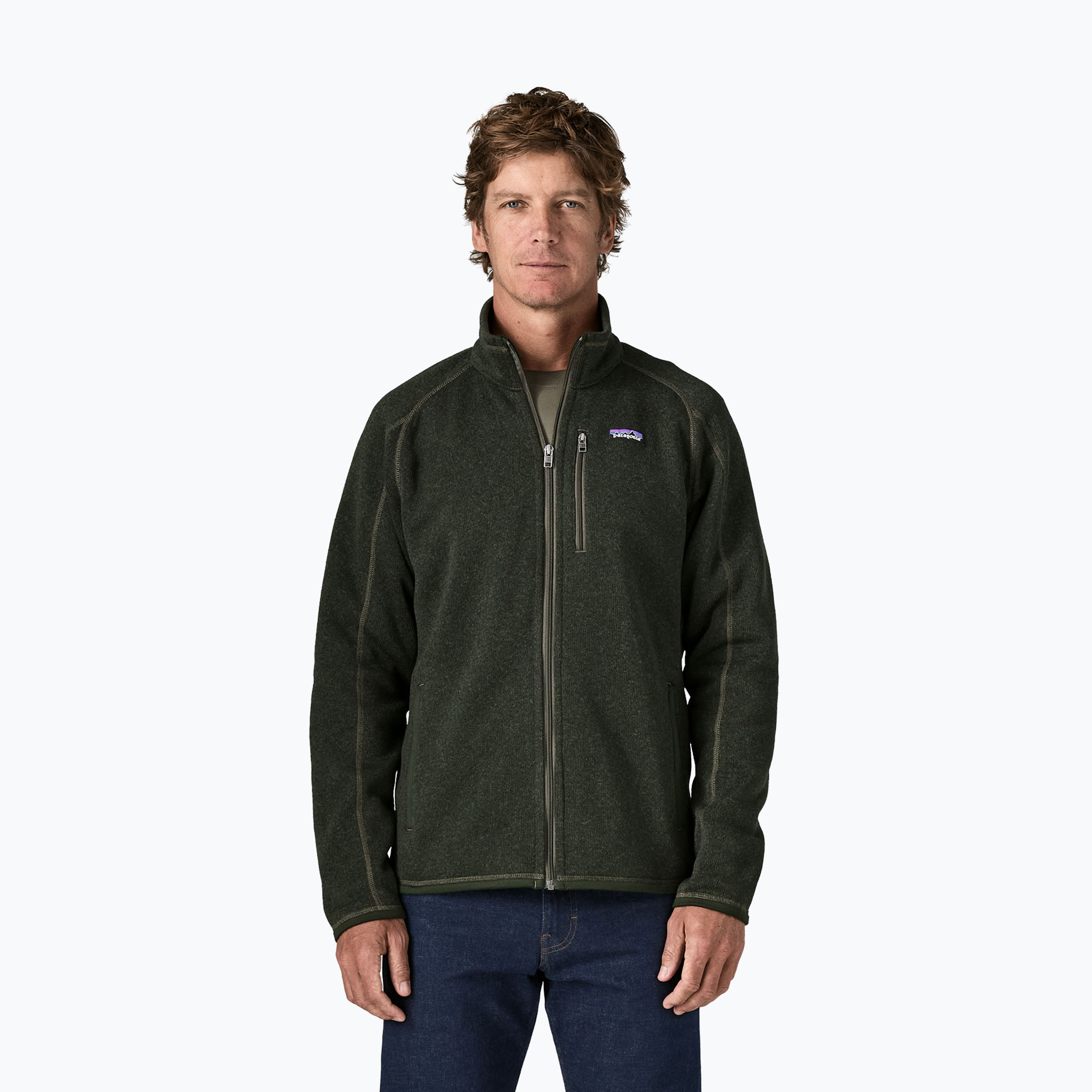 Pánska trekingová mikina Patagonia Better Sweater Fleece old growth green