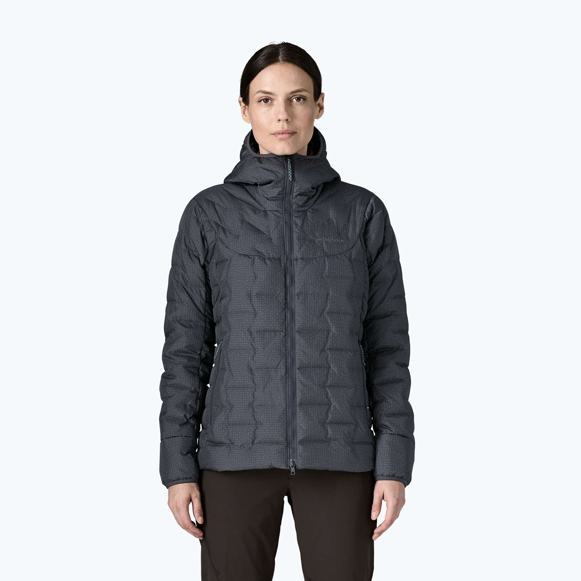 Geacă izolată pentru femei Patagonia Durable Down Hoody smolder blue