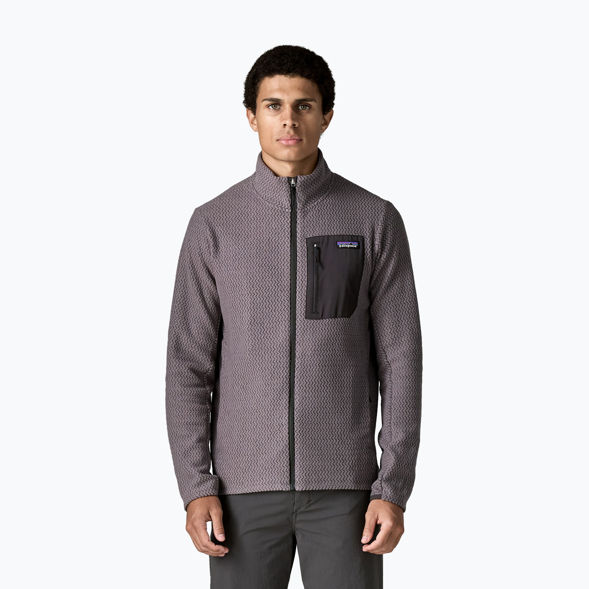 Pánska fleecová mikina Patagonia R1 Air may grey