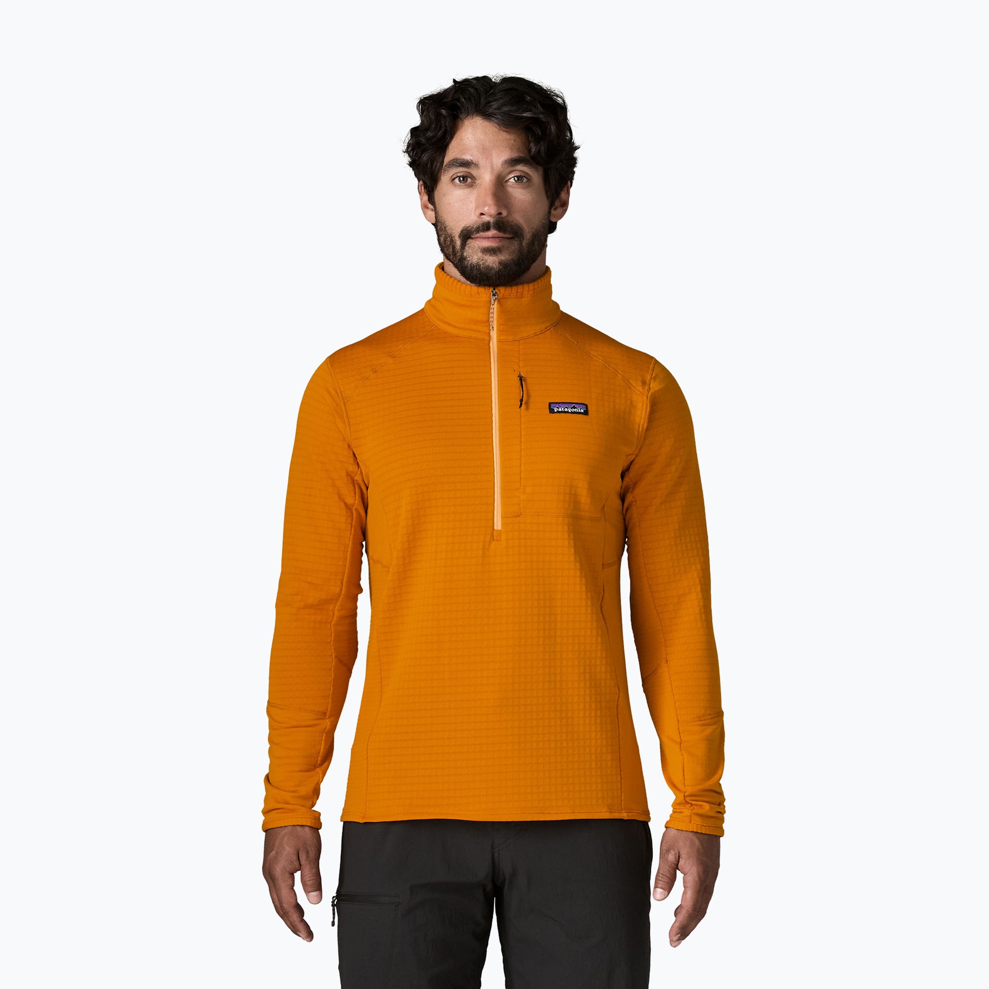 Bluză de trekking pentru bărbați Patagonia R1 Pullover autumn orange