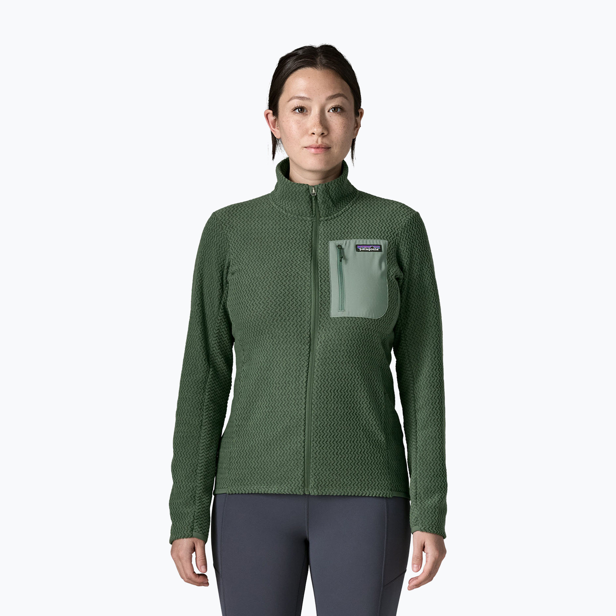Dámska fleecová mikina Patagonia R1 Air canopy green