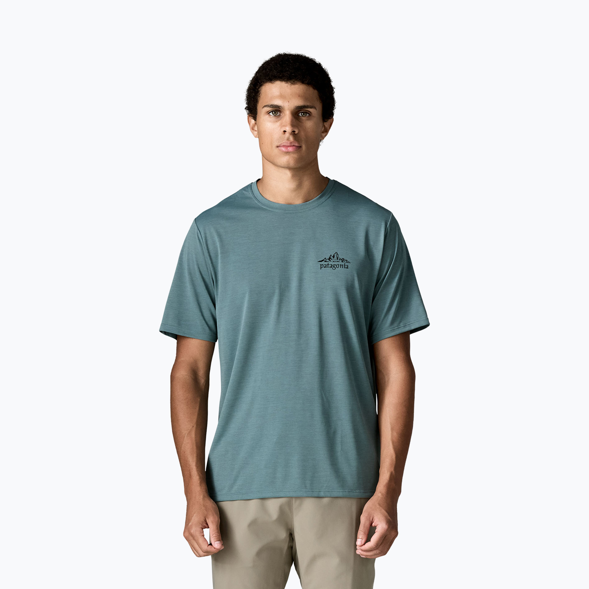 Мъжка тениска Patagonia Cap Cool Daily Cloud Crag blue sage - light blue sage x-dye