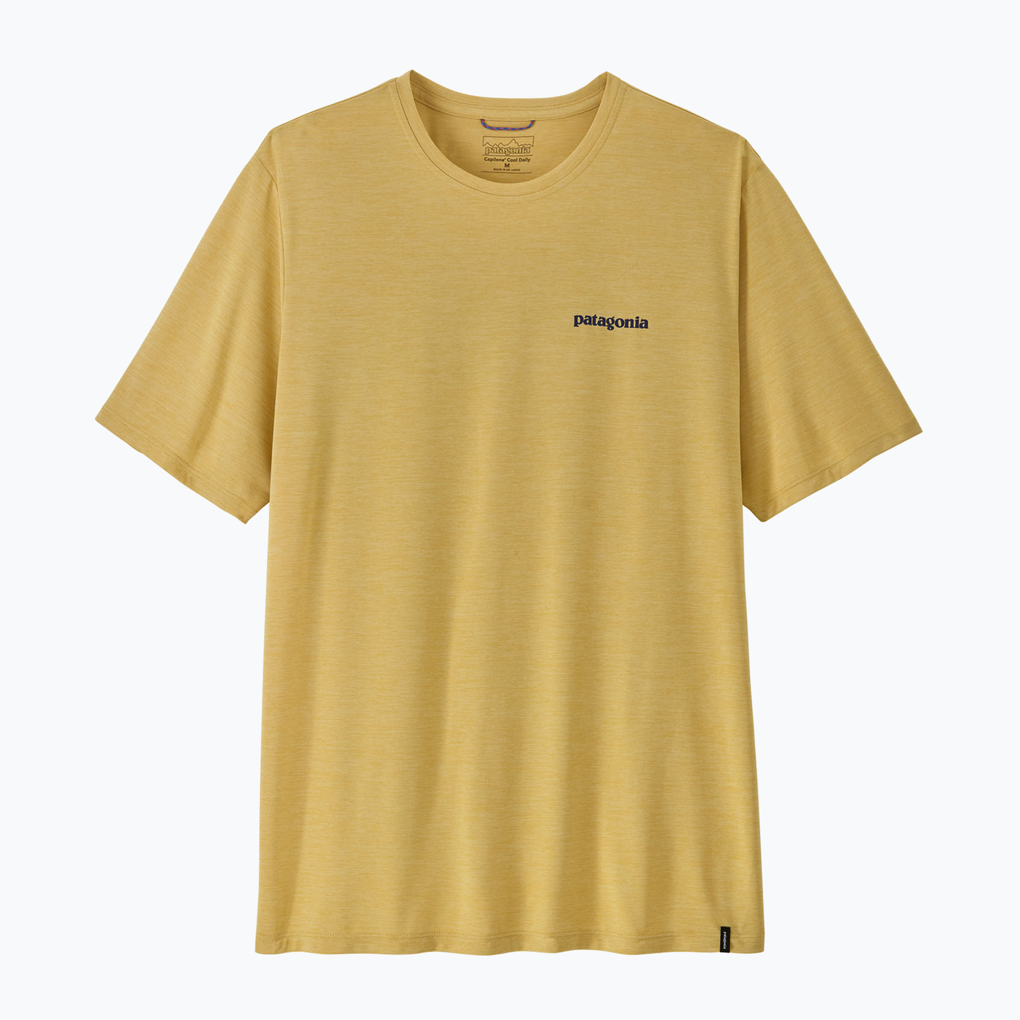 Мъжка тениска Patagonia Capilene Cool Daily Boardshort Logo limestone yellow - light limestone yellow x-dye